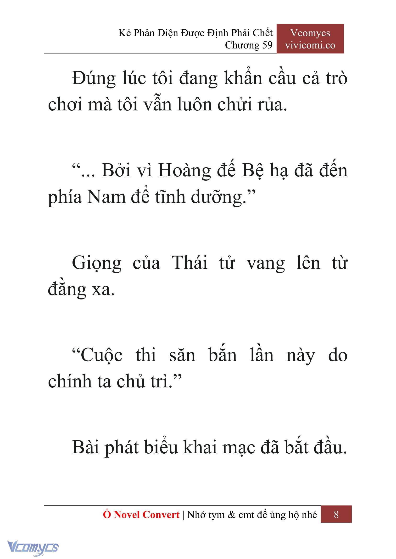 [Novel] Kẻ Phản Diện Được Định Phải Chết Chap 59 - Next Chap 60