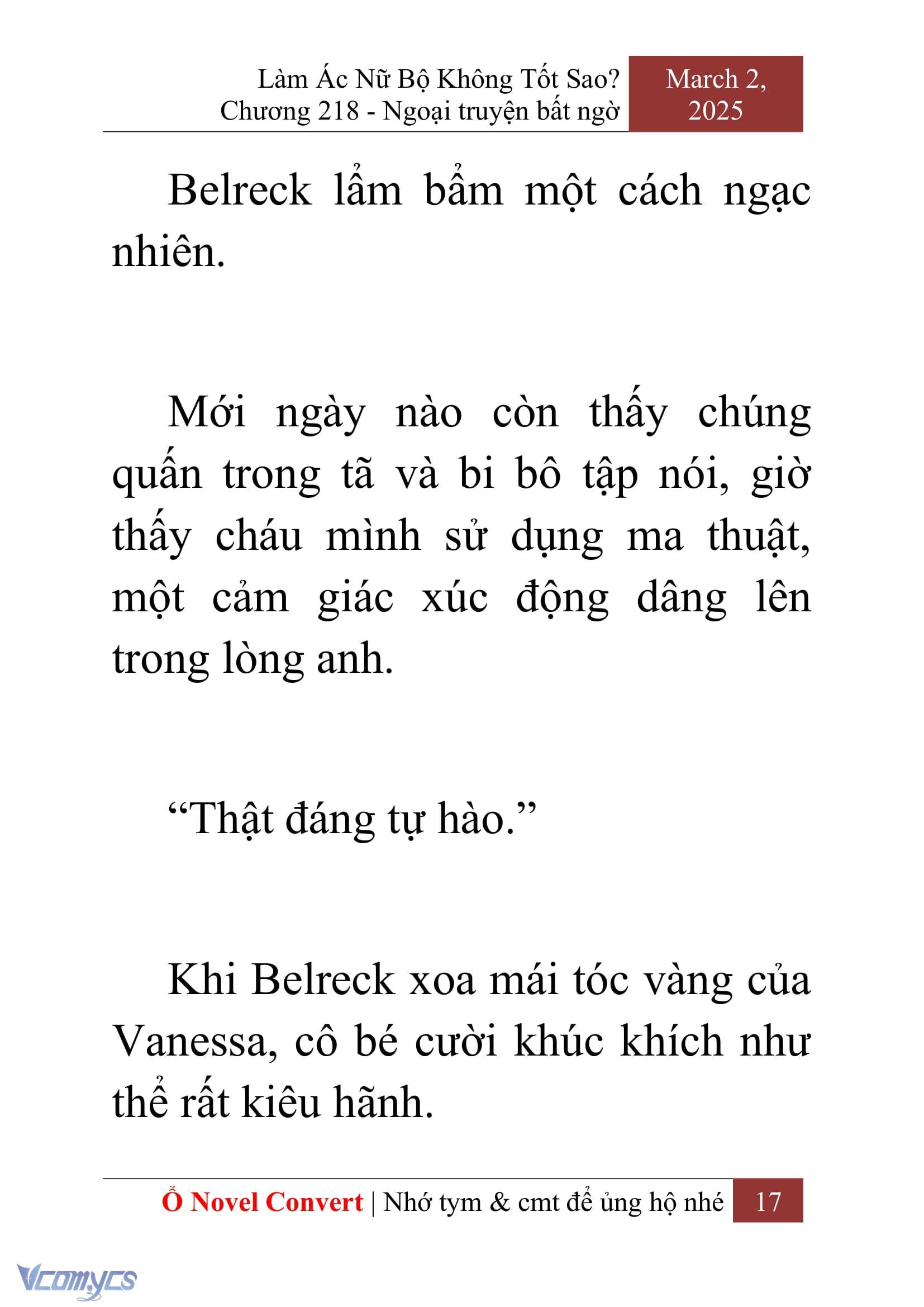 [Novel] Làm Ác Nữ Bộ Không Tốt Sao? Chap 218 - Trang 2
