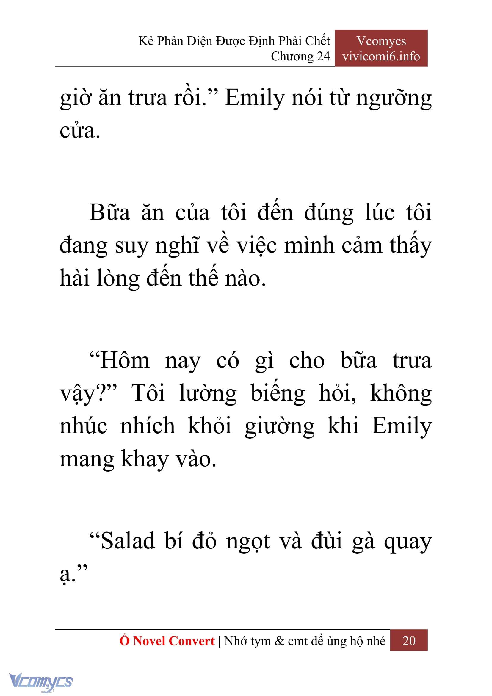 [Novel] Kẻ Phản Diện Được Định Phải Chết Chap 24 - Trang 2