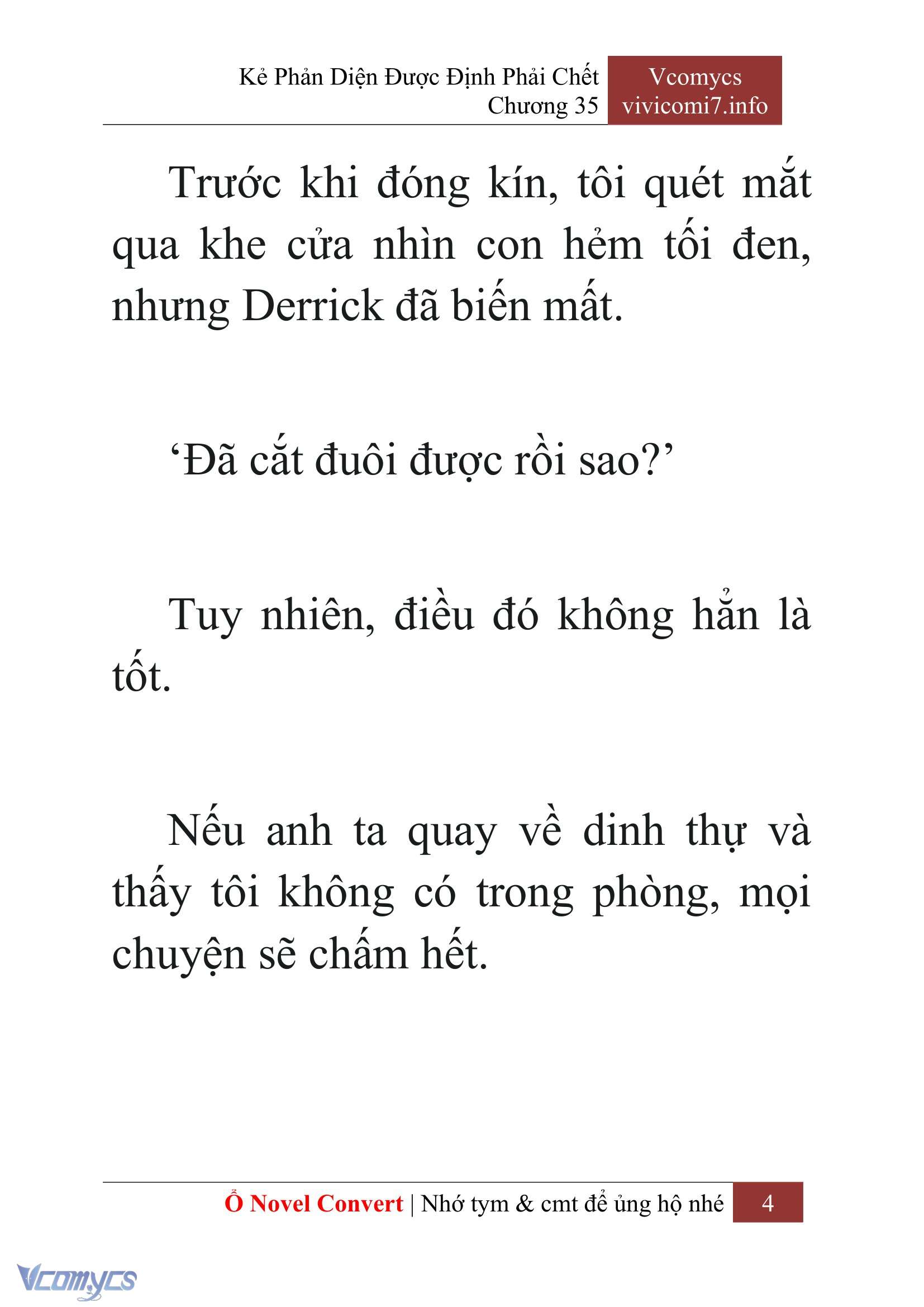 [Novel] Kẻ Phản Diện Được Định Phải Chết Chap 35 - Trang 2