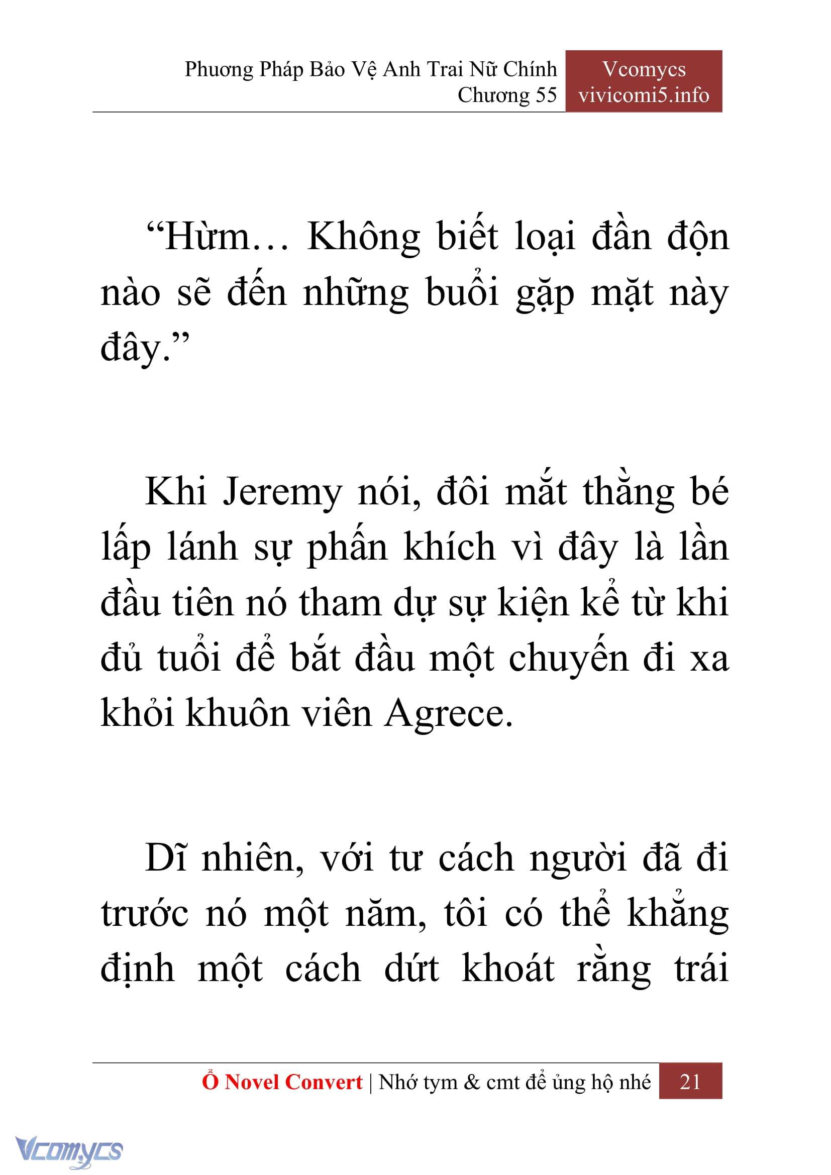 [Novel] Phương Pháp Bảo Vệ Anh Trai Nữ Chính Chap 55 - Trang 2