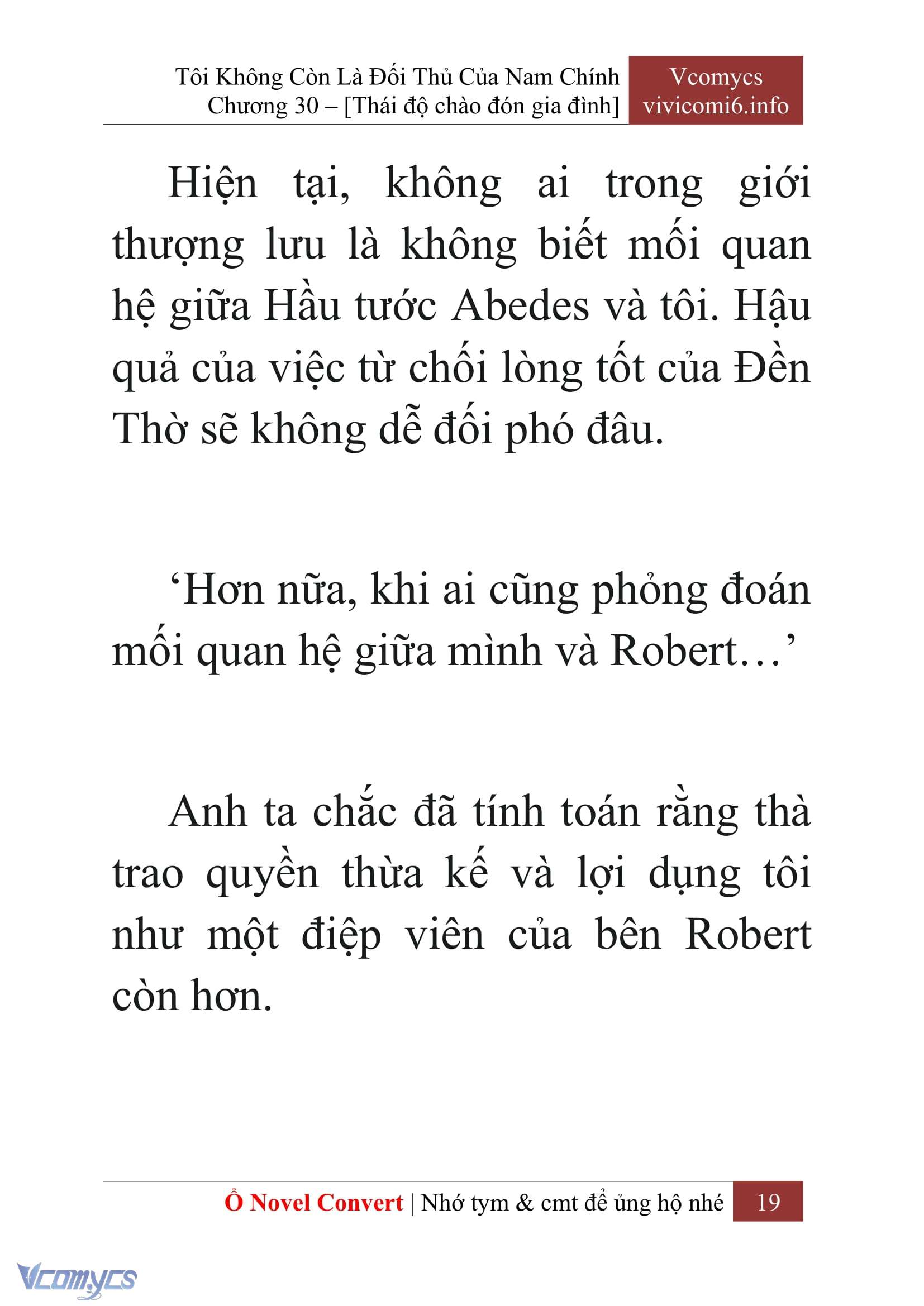 [Novel] Tôi Không Còn Là Đối Thủ Của Nam Chính Chap 30 - Trang 2