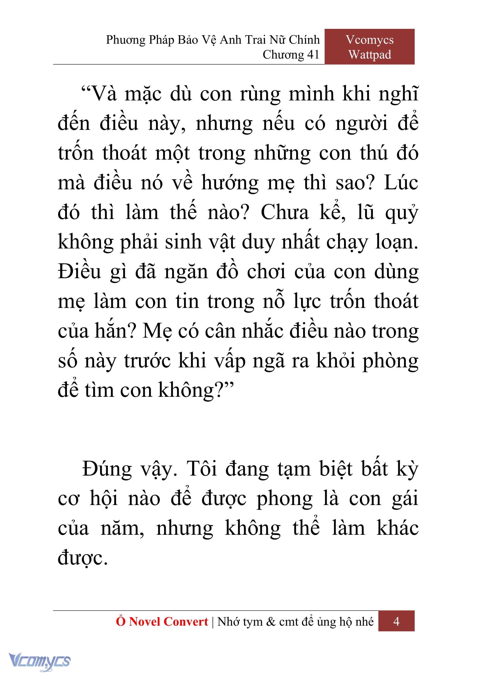 [Novel] Phương Pháp Bảo Vệ Anh Trai Nữ Chính Chap 41 - Trang 2
