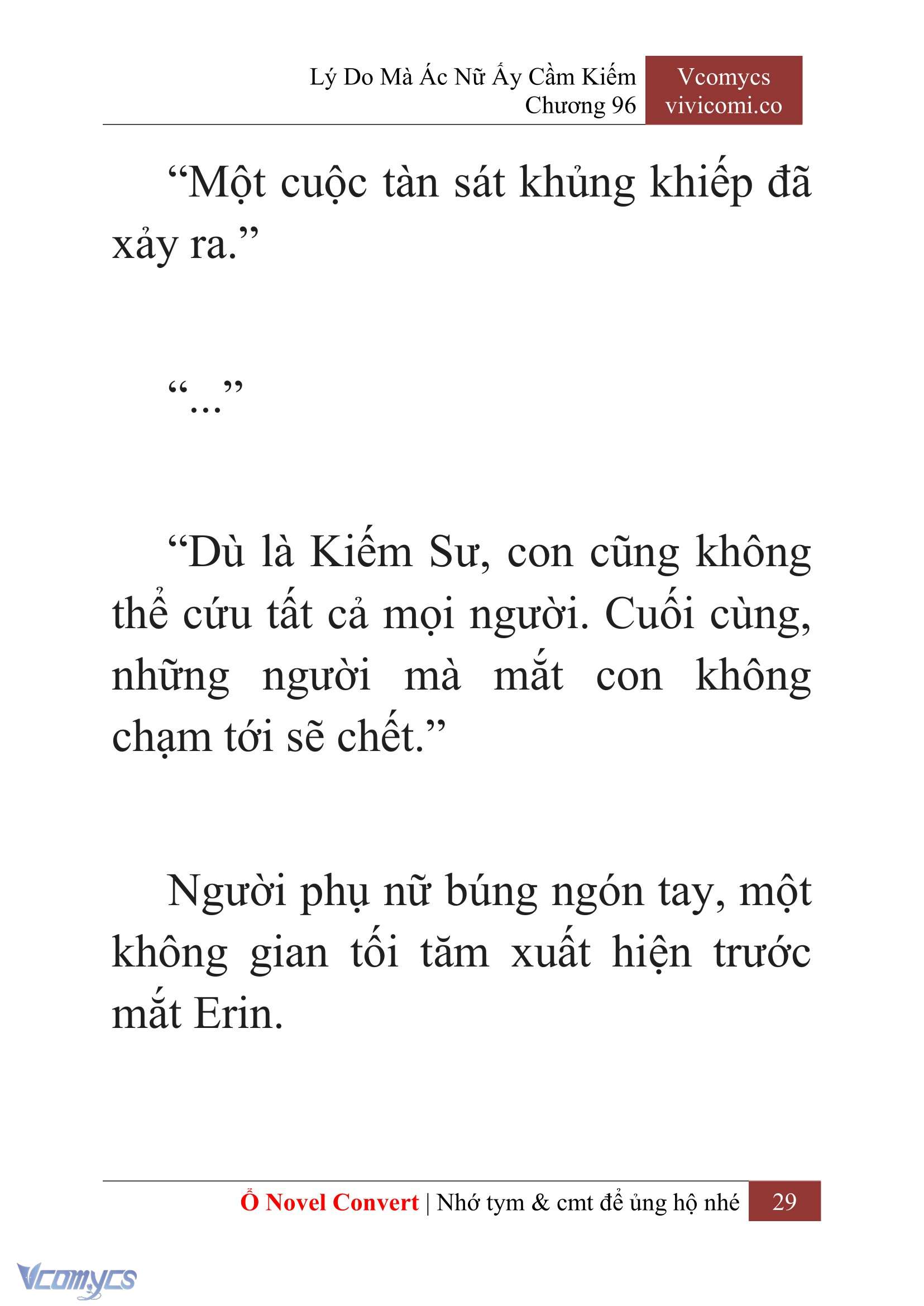 [Novel] Lý Do Mà Ác Nữ Ấy Cầm Kiếm Chap 96 - Trang 2
