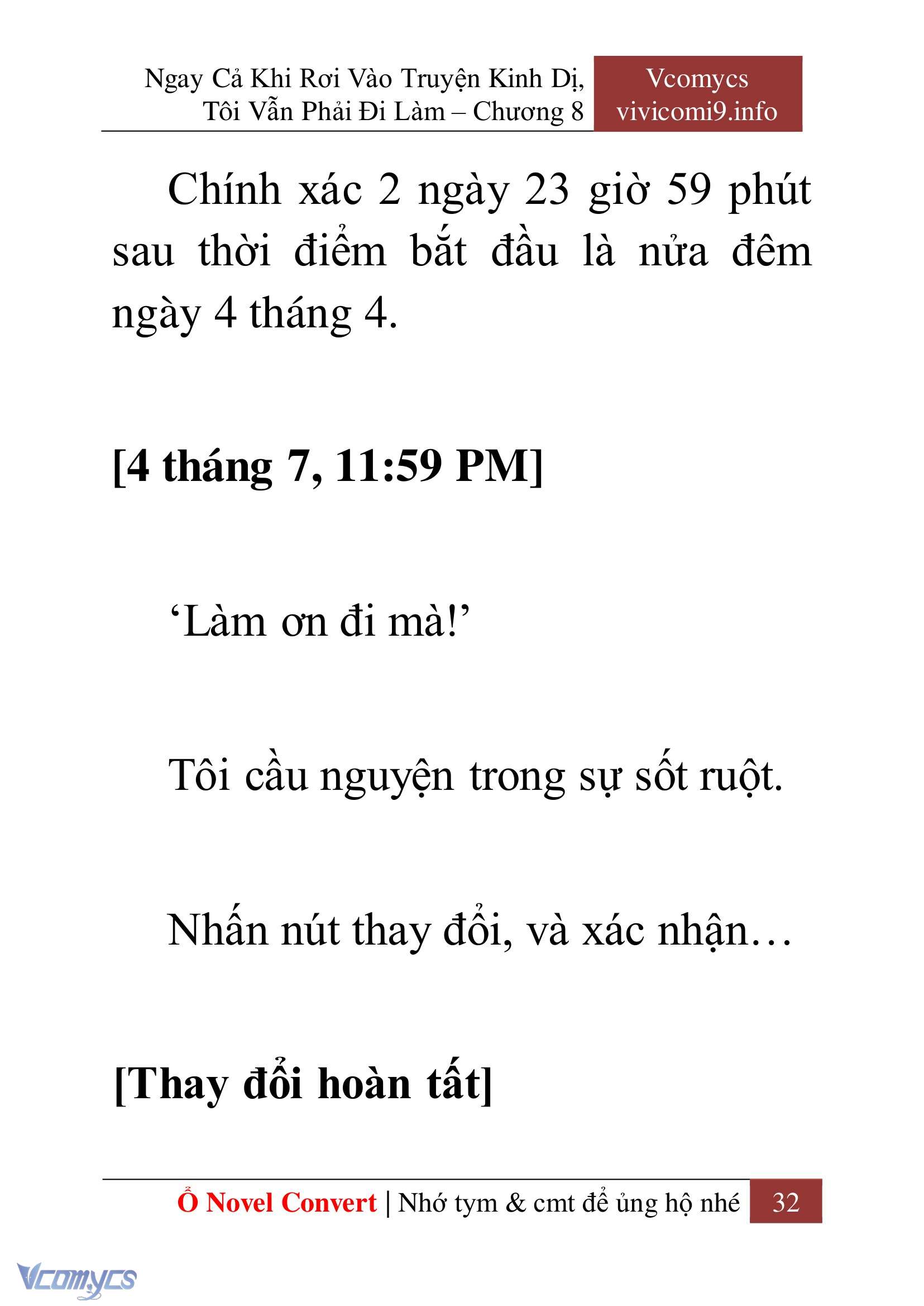 [Novel] Ngay Cả Khi Rơi Vào Truyện Kinh Dị, Tôi Vẫn Phải Đi Làm Chap 8 - Trang 2