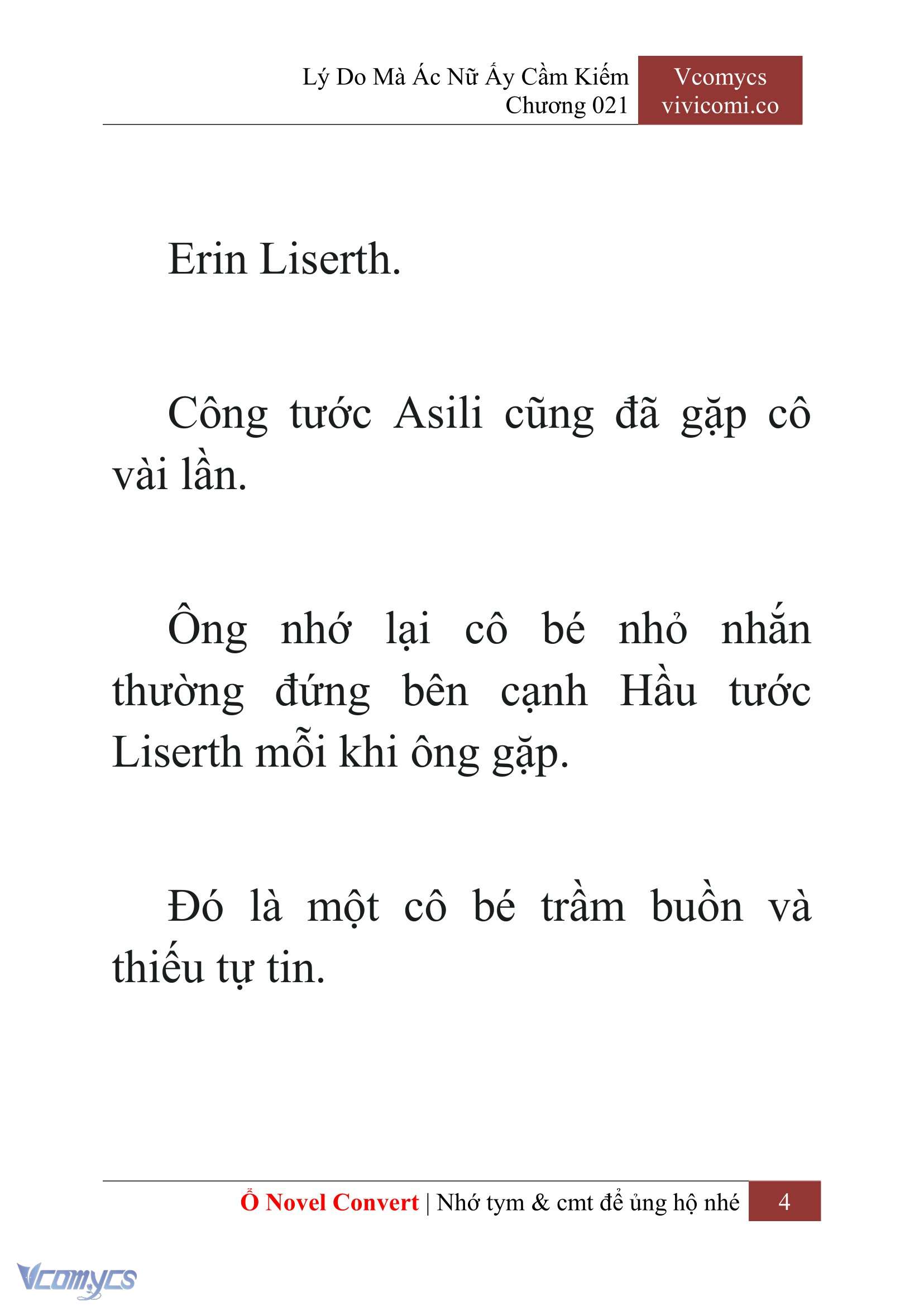 [Novel] Lý Do Mà Ác Nữ Ấy Cầm Kiếm Chap 21 - Next Chap 22