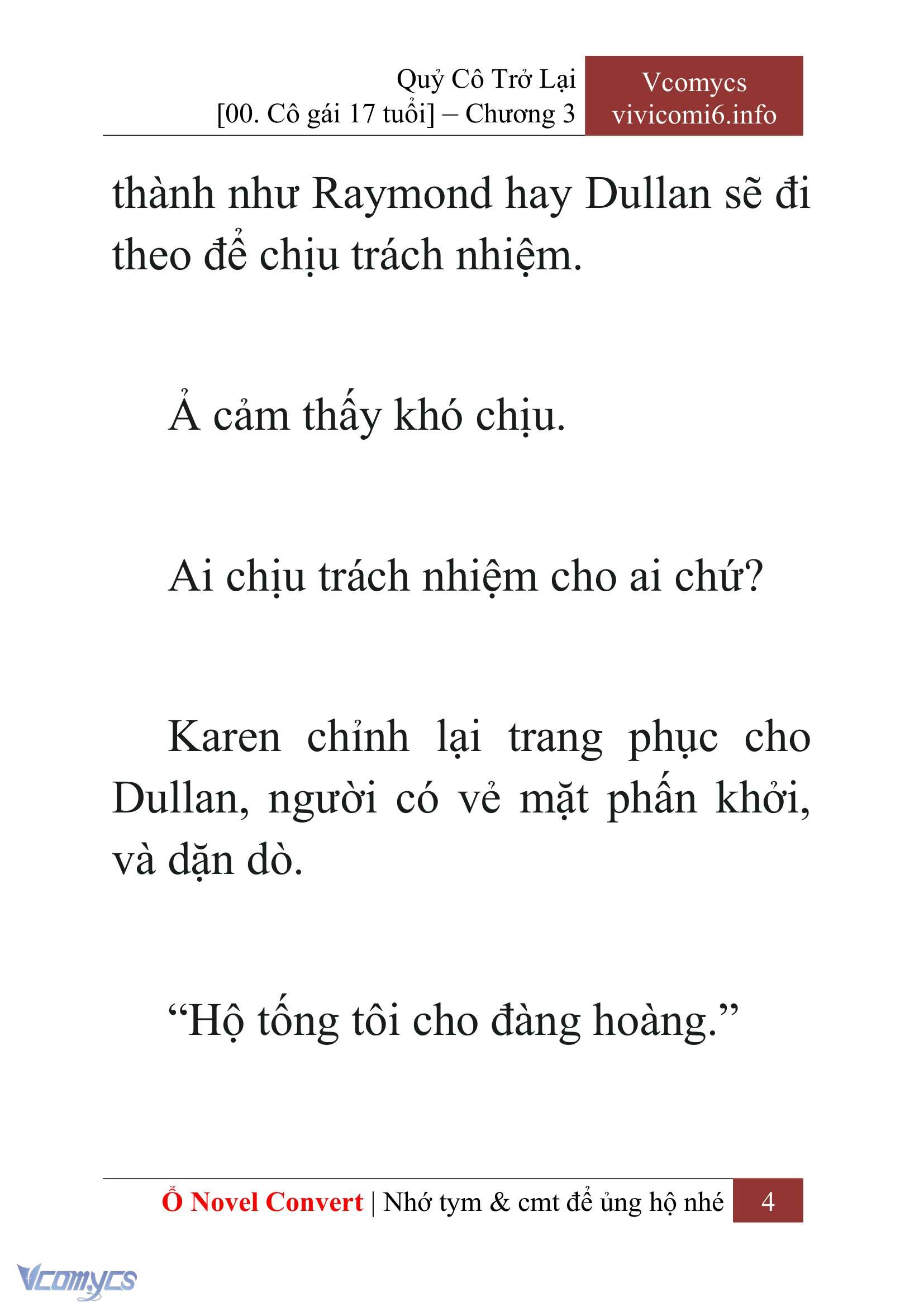 [Novel] Quý Cô Trở Lại Chap 3 - Trang 2