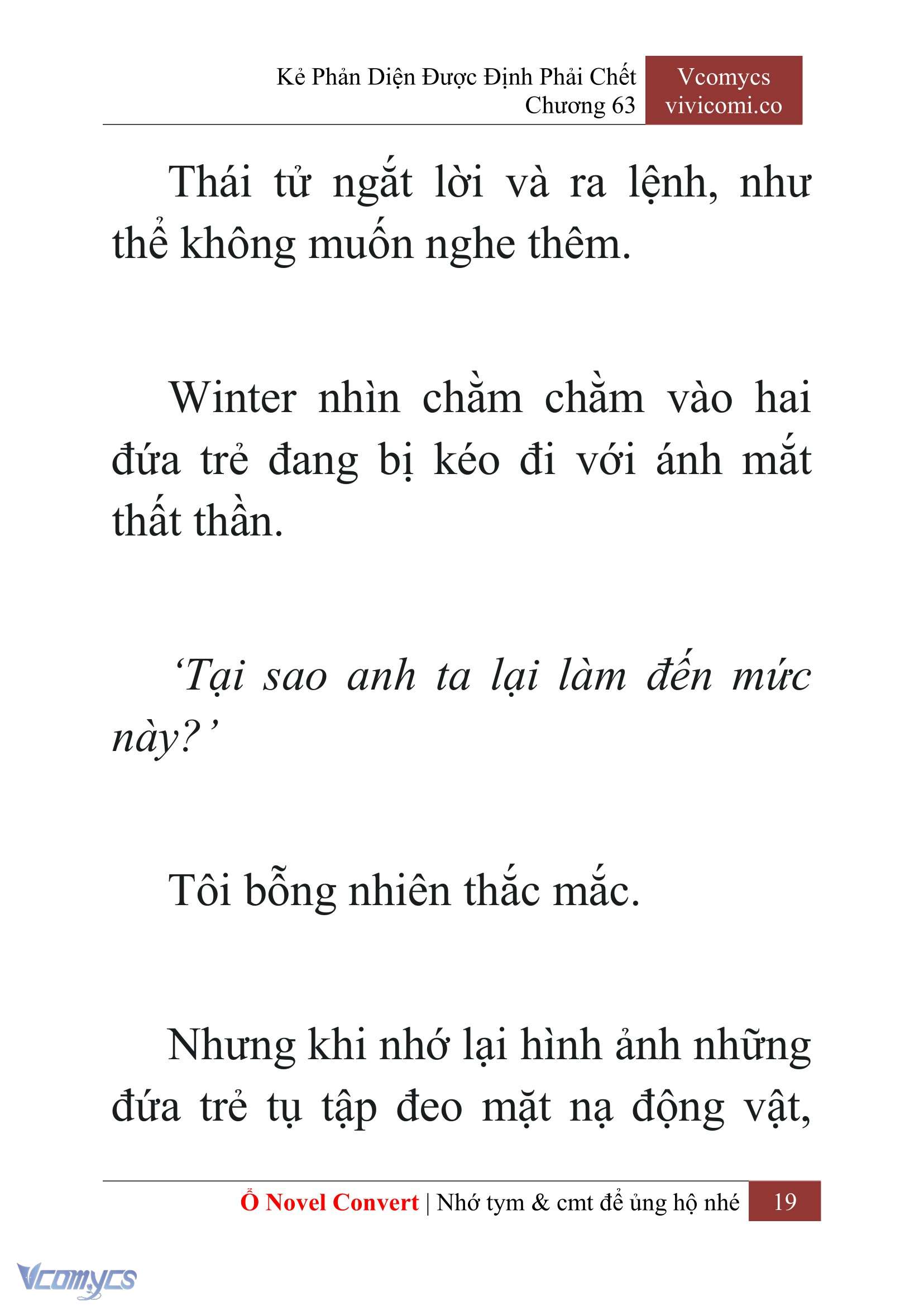 [Novel] Kẻ Phản Diện Được Định Phải Chết Chap 63 - Next Chap 64