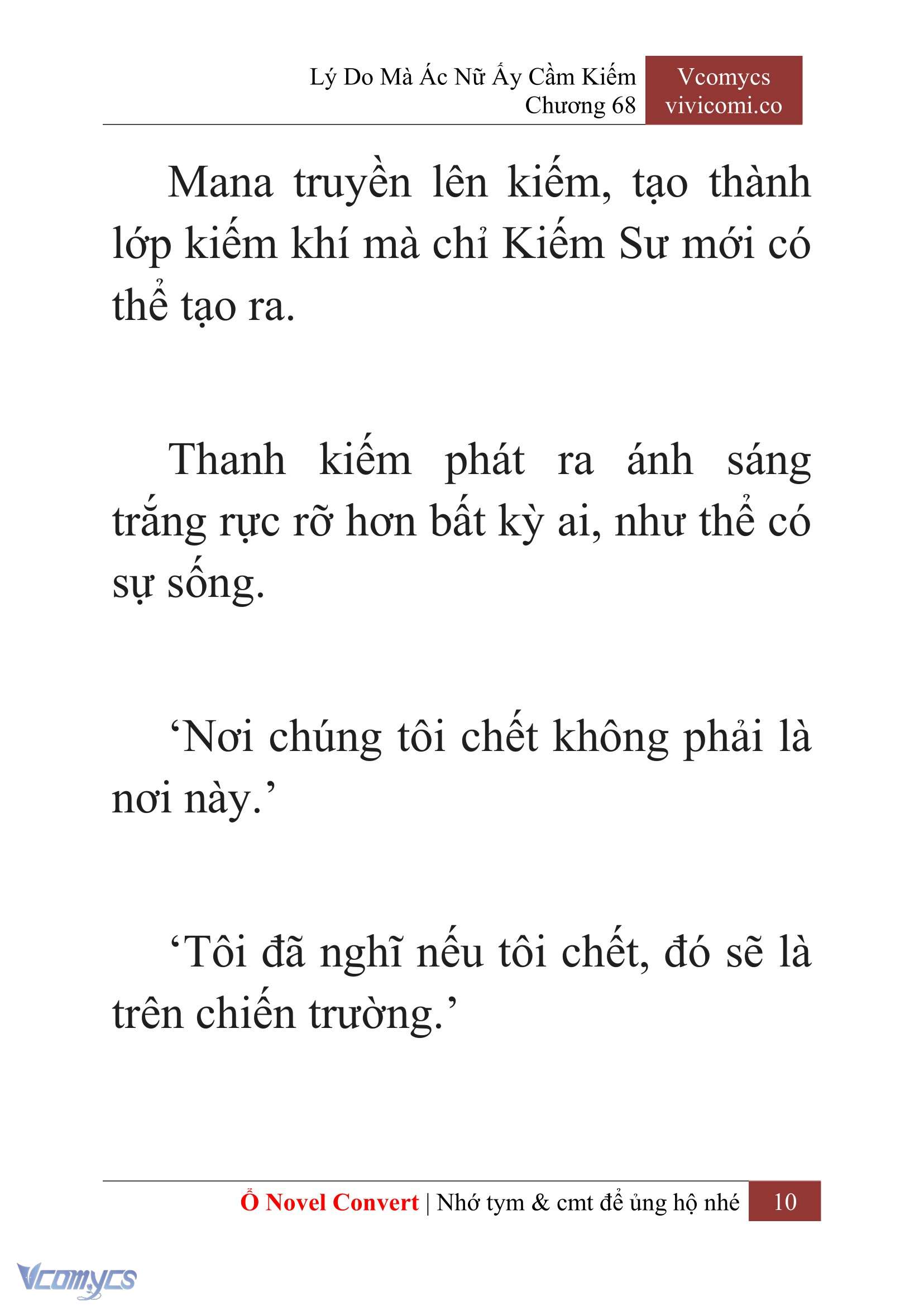 [Novel] Lý Do Mà Ác Nữ Ấy Cầm Kiếm Chap 68 - Trang 2