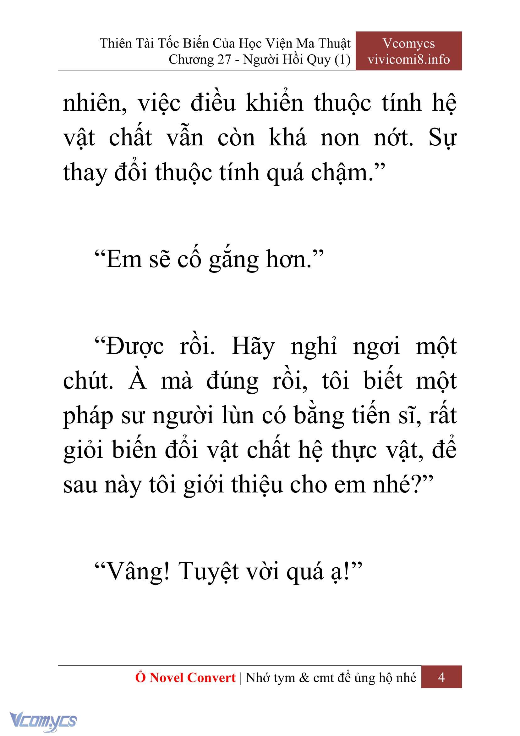 [Novel] Thiên Tài Tốc Biến Của Học Viện Ma Thuật Chap 27 - Trang 2