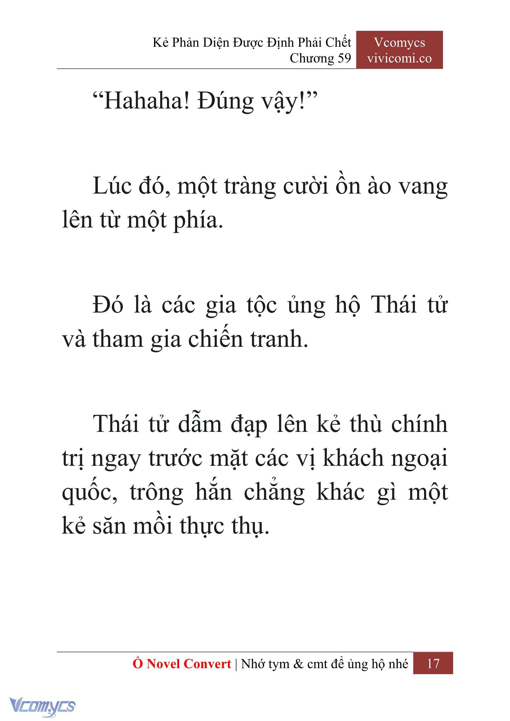 [Novel] Kẻ Phản Diện Được Định Phải Chết Chap 59 - Next Chap 60