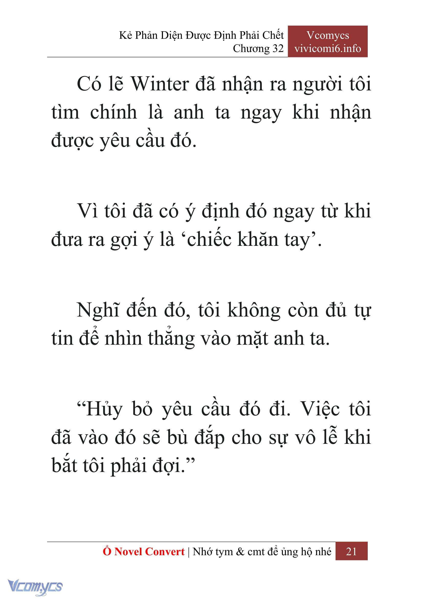 [Novel] Kẻ Phản Diện Được Định Phải Chết Chap 32 - Trang 2