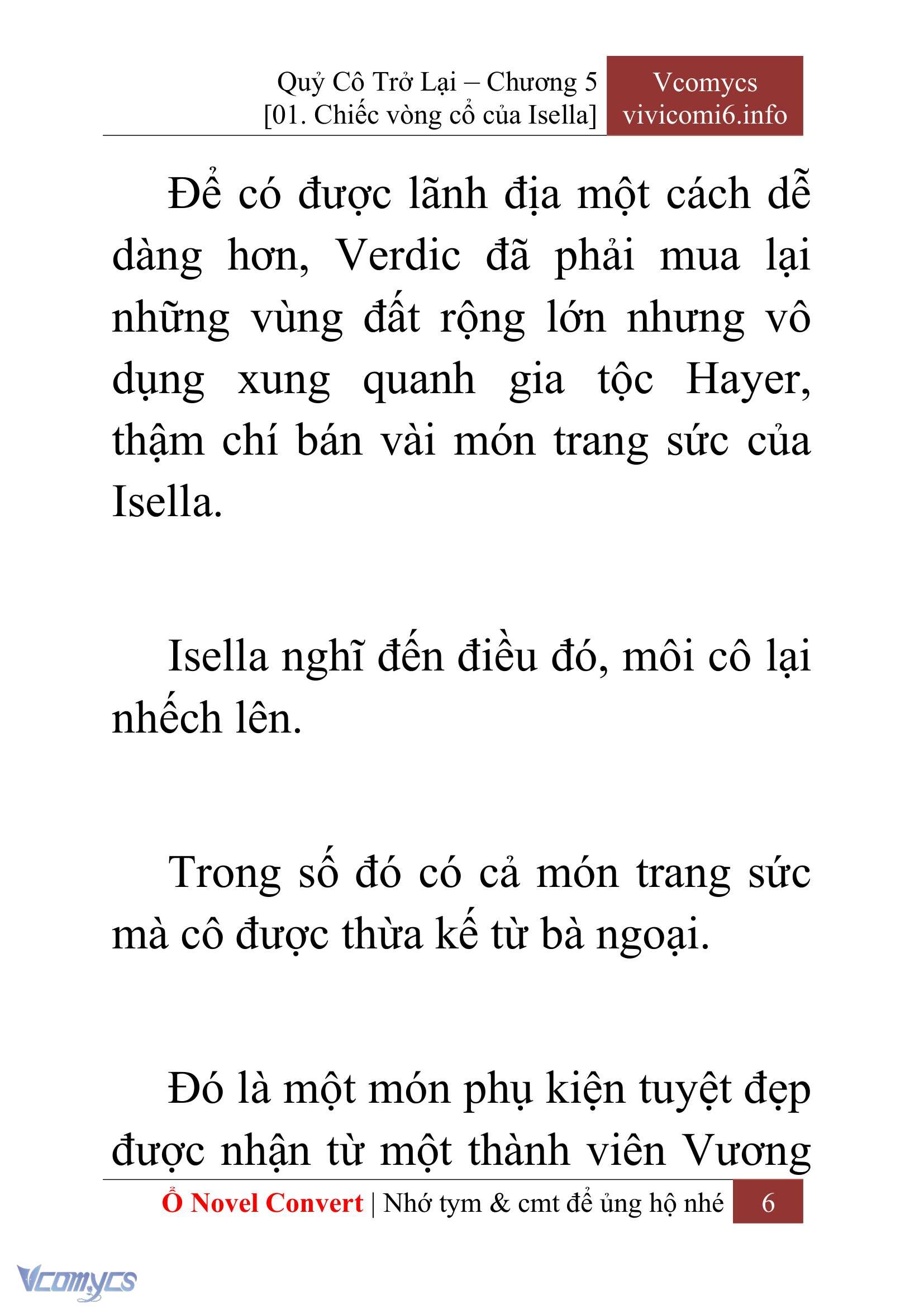 [Novel] Quý Cô Trở Lại Chap 5 - Trang 2