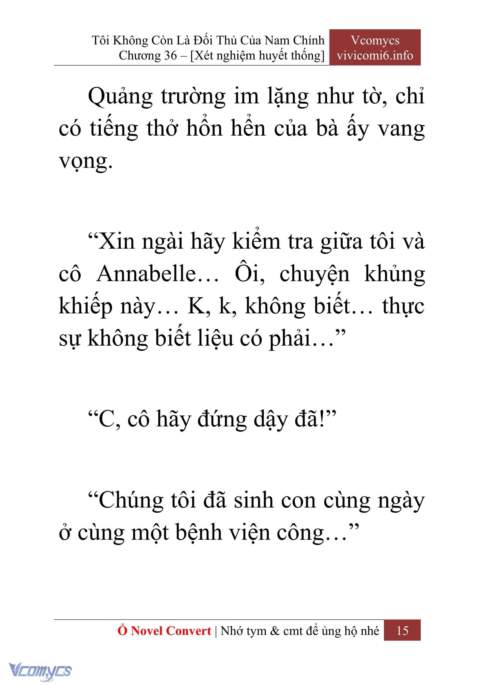 [Novel] Tôi Không Còn Là Đối Thủ Của Nam Chính Chap 36 - Trang 2