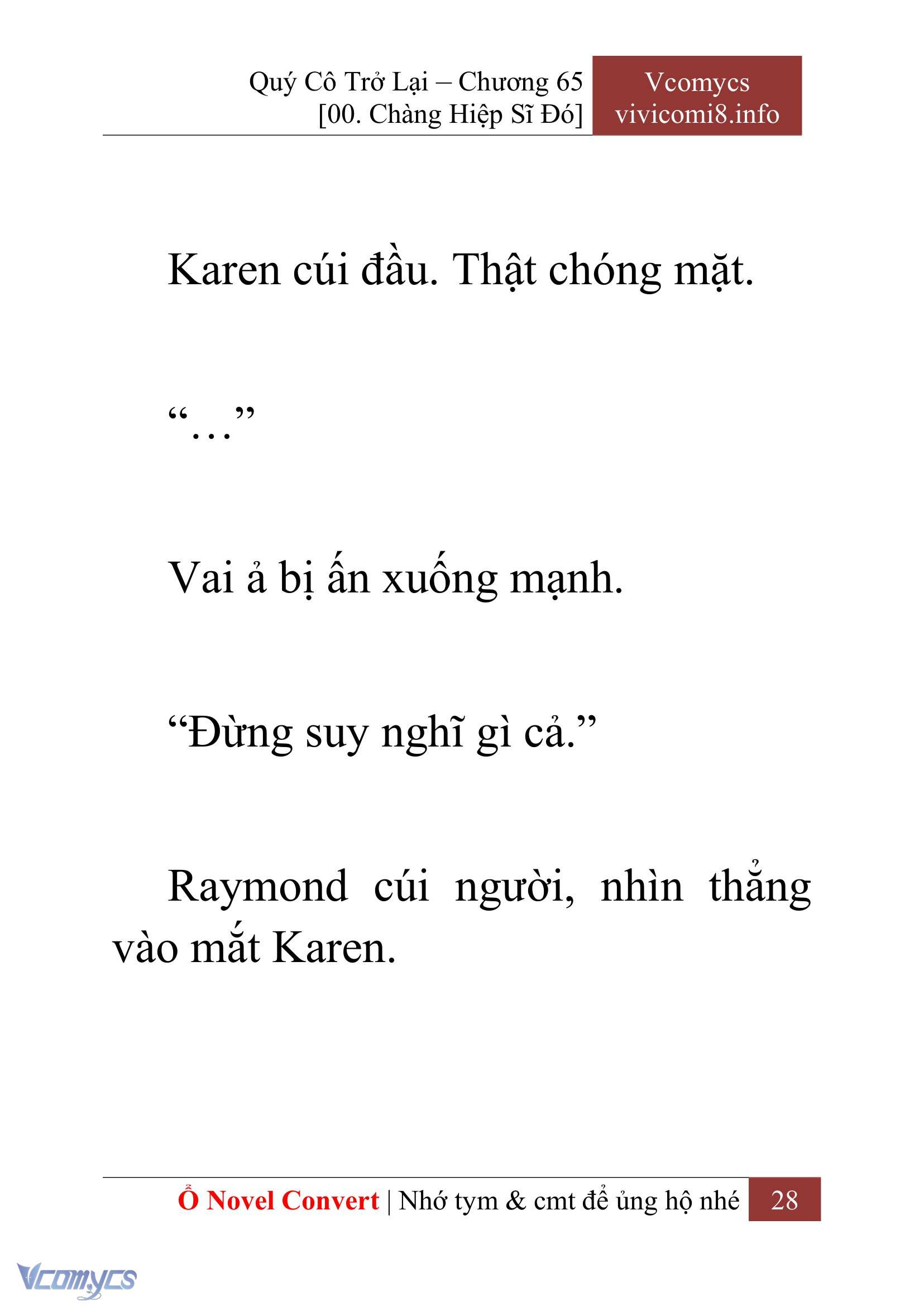 [Novel] Quý Cô Trở Lại Chap 65 - Trang 2