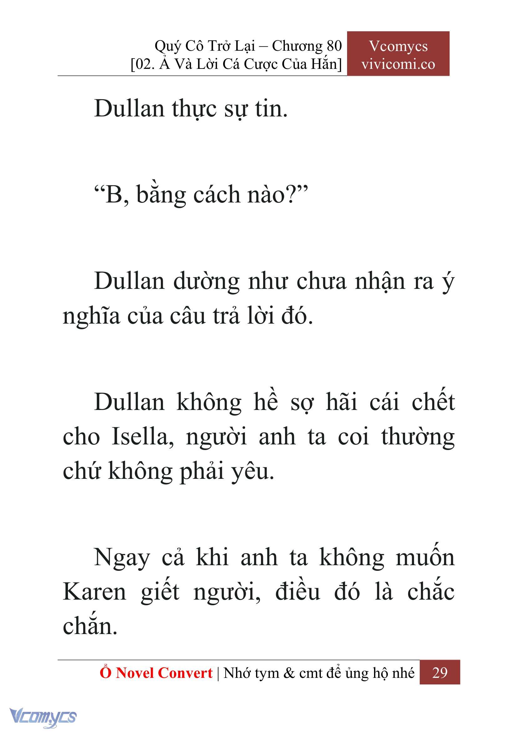 [Novel] Quý Cô Trở Lại Chap 80 - Trang 2