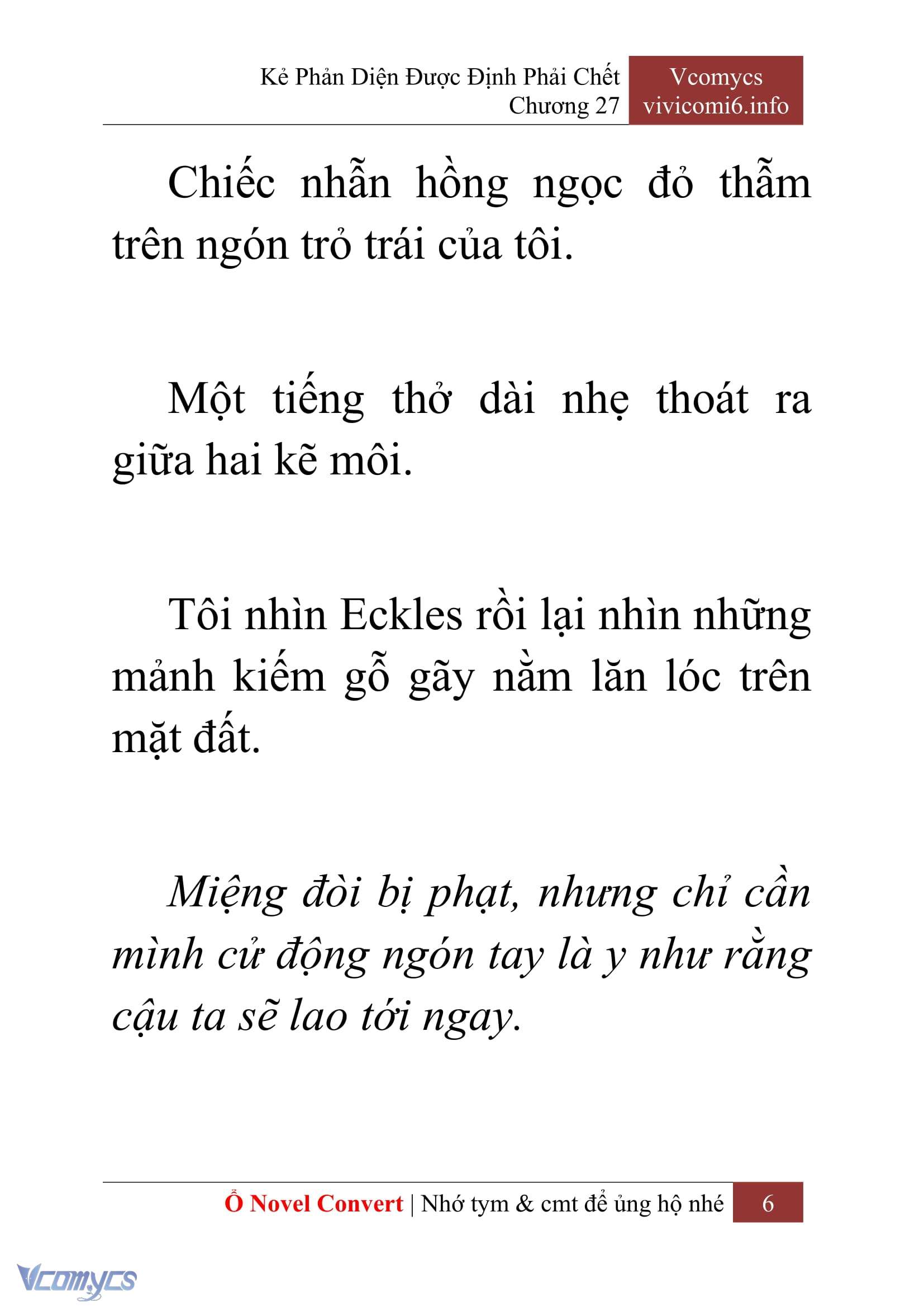 [Novel] Kẻ Phản Diện Được Định Phải Chết Chap 27 - Trang 2