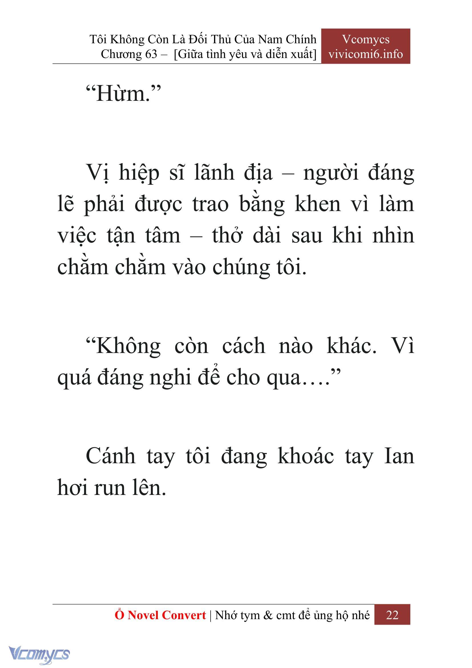 [Novel] Tôi Không Còn Là Đối Thủ Của Nam Chính Chap 63 - Trang 2