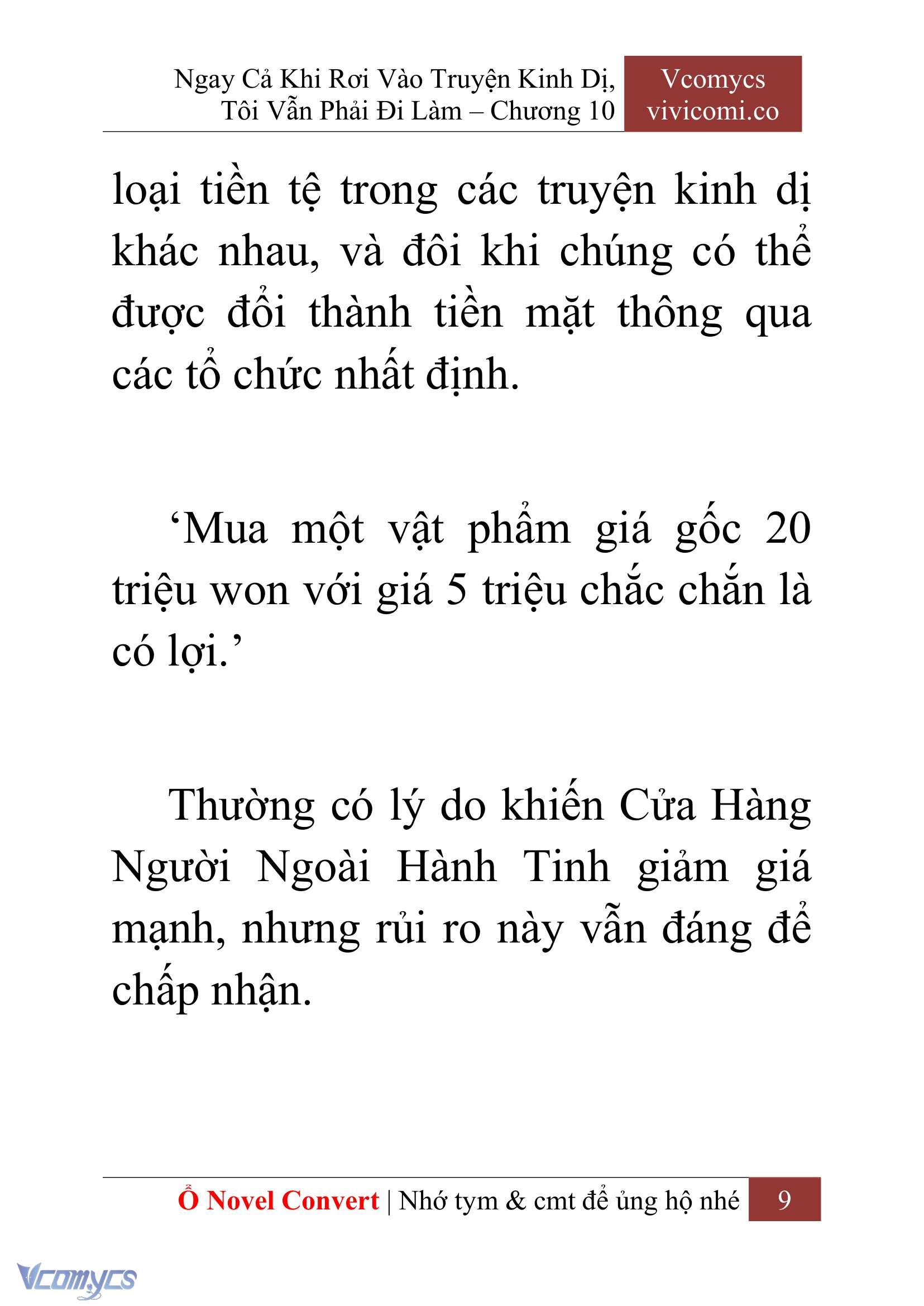 [Novel] Ngay Cả Khi Rơi Vào Truyện Kinh Dị, Tôi Vẫn Phải Đi Làm Chap 10 - Next 