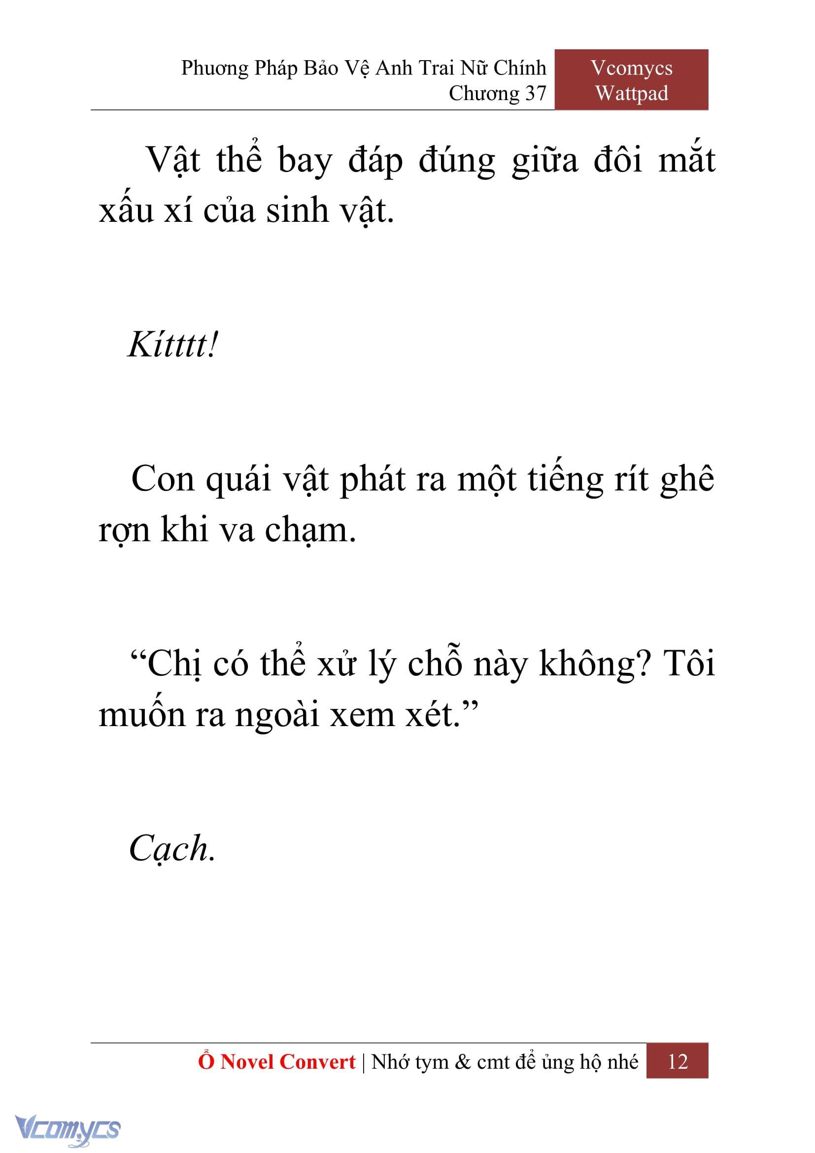 [Novel] Phương Pháp Bảo Vệ Anh Trai Nữ Chính Chap 37 - Trang 2