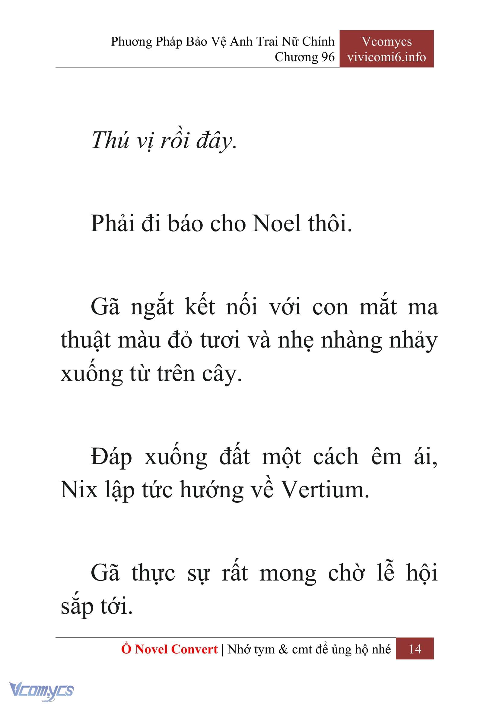 [Novel] Phương Pháp Bảo Vệ Anh Trai Nữ Chính Chap 96 - Trang 2