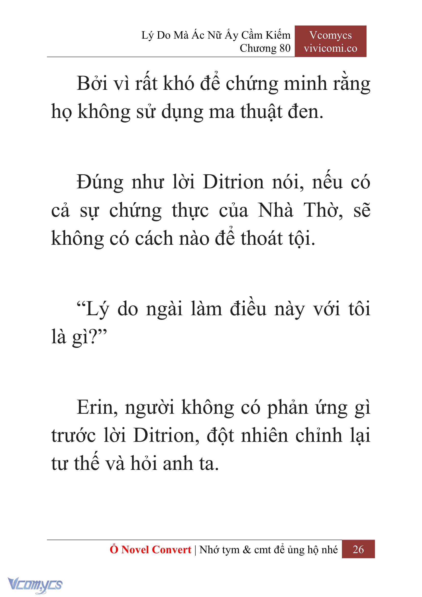 [Novel] Lý Do Mà Ác Nữ Ấy Cầm Kiếm Chap 80 - Trang 2