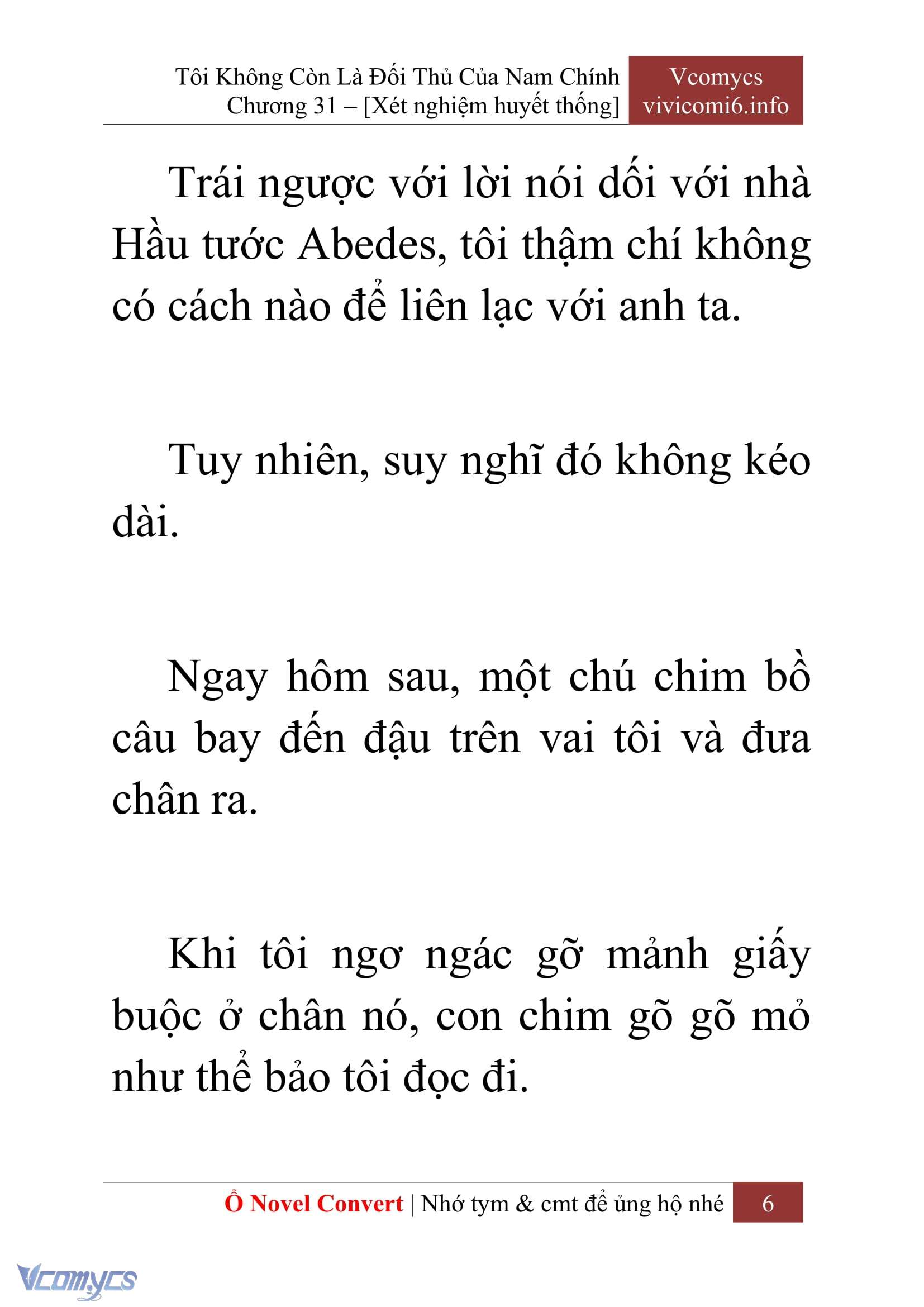 [Novel] Tôi Không Còn Là Đối Thủ Của Nam Chính Chap 31 - Trang 2