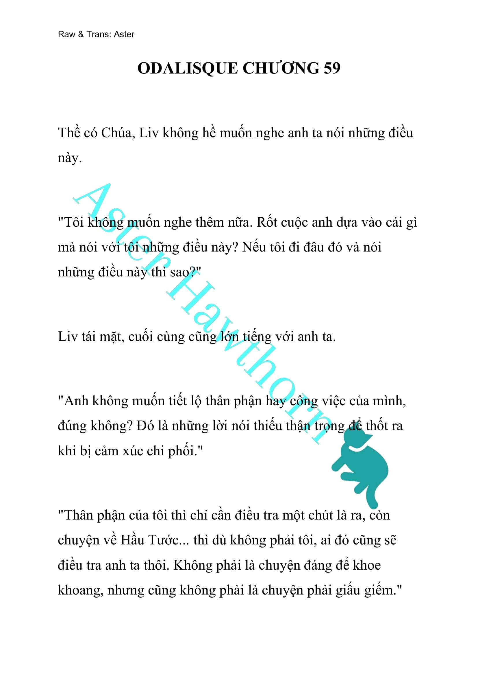 [NOVEL] Odalisque Chap 59 - Next Chap 60