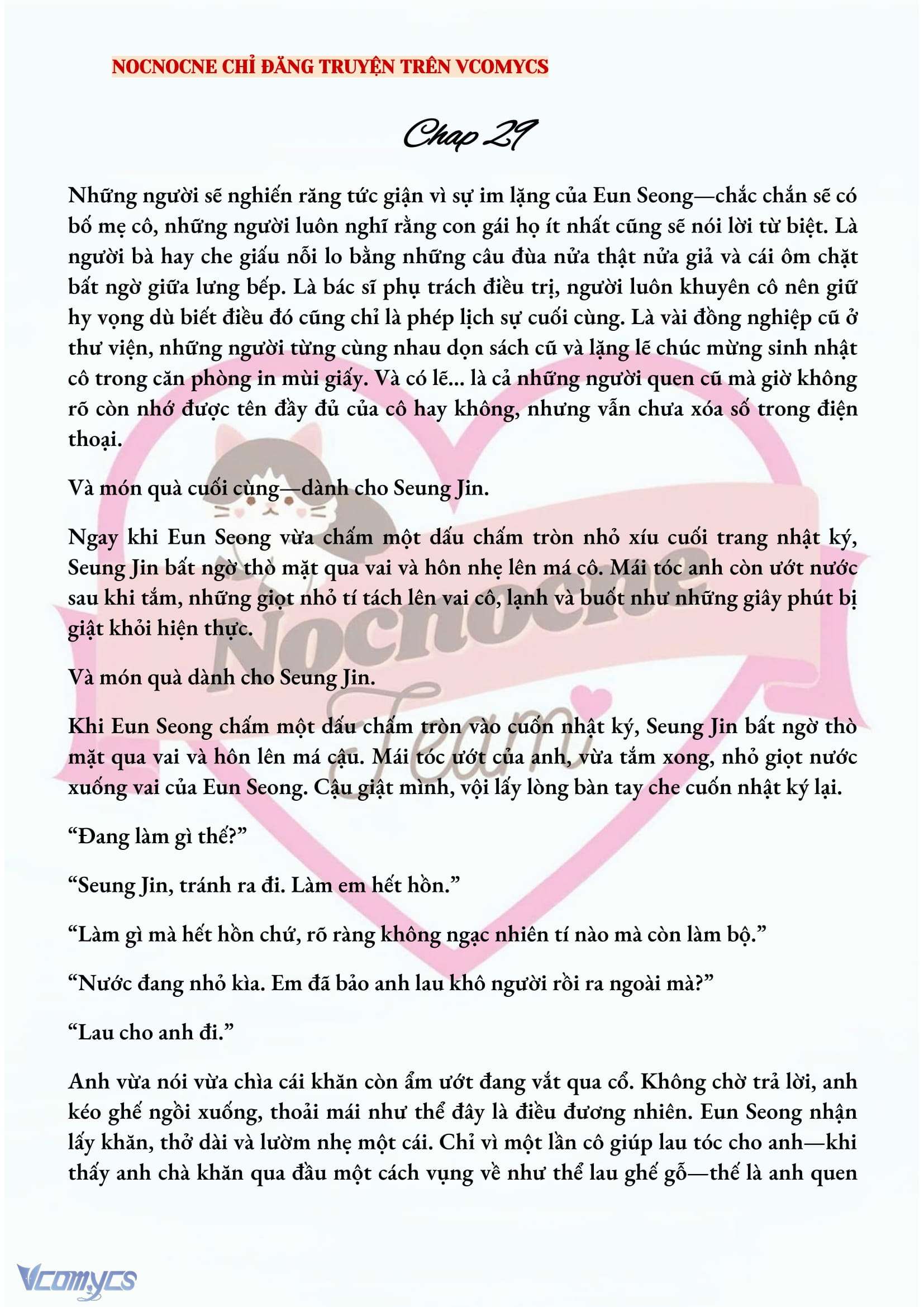 [NOVEL] CHÚNG TA KẾT THÚC VÀO MÙA THU Chap 29 - Next Chap 30