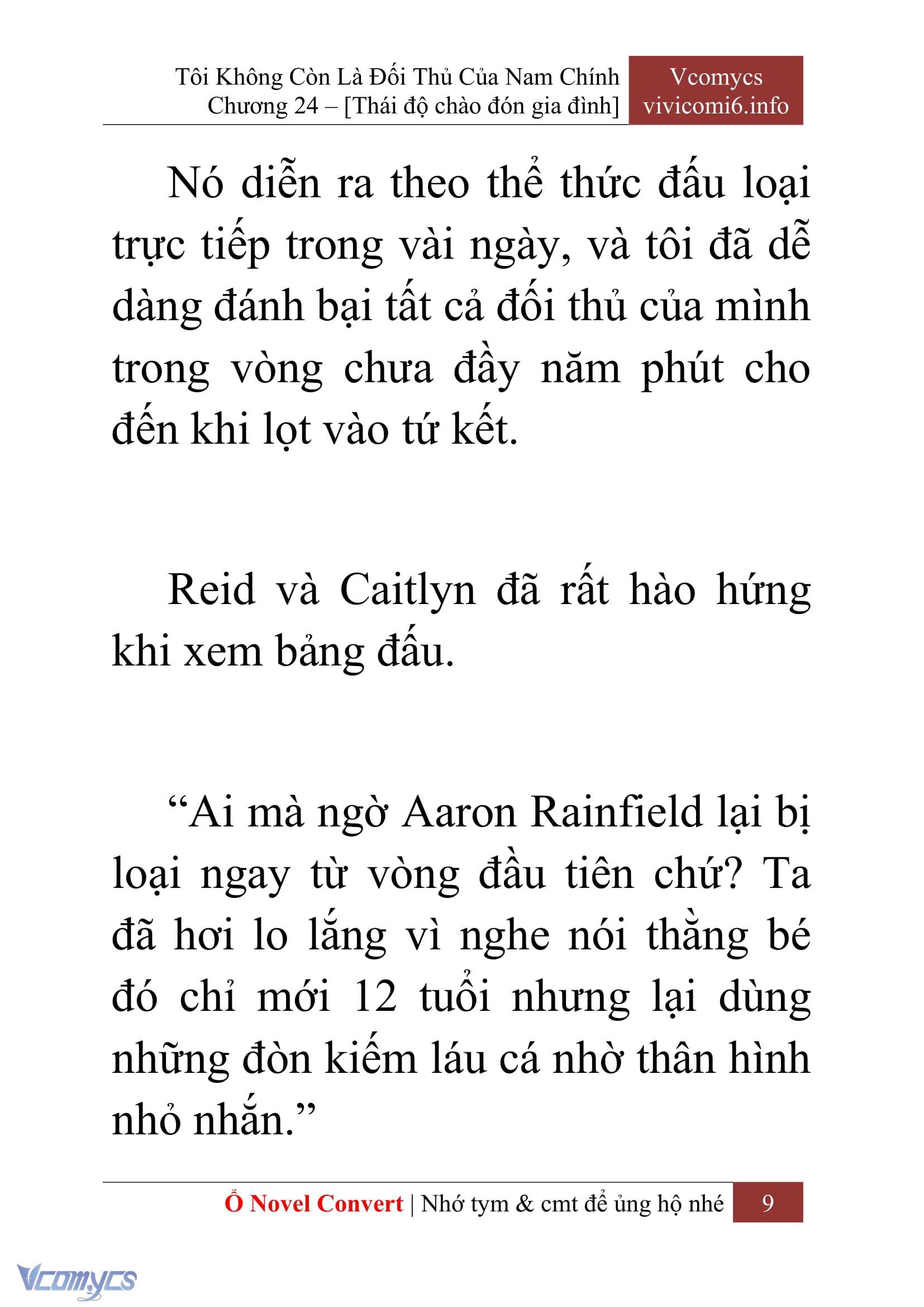 [Novel] Tôi Không Còn Là Đối Thủ Của Nam Chính Chap 24 - Trang 2