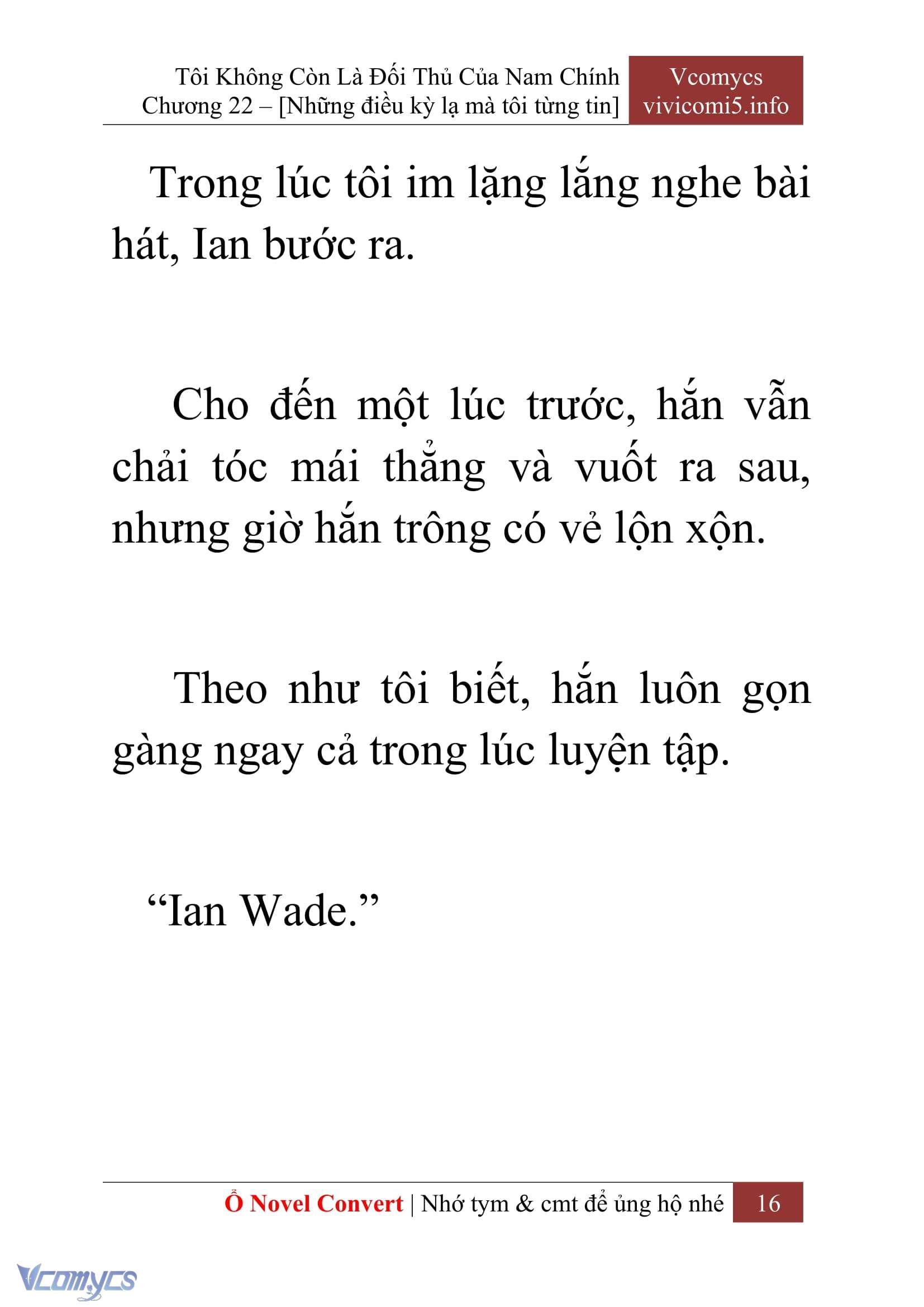 [Novel] Tôi Không Còn Là Đối Thủ Của Nam Chính Chap 22 - Trang 2