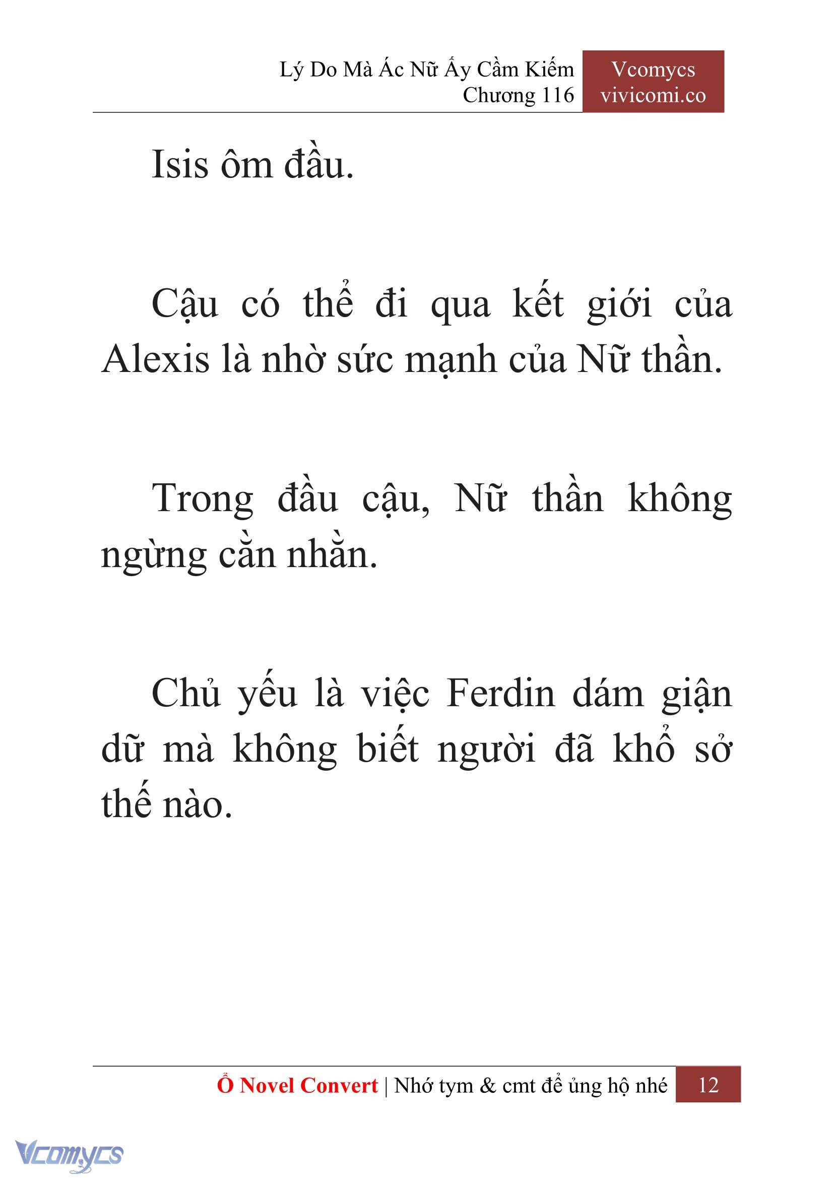 [Novel] Lý Do Mà Ác Nữ Ấy Cầm Kiếm Chap 116 - Trang 2