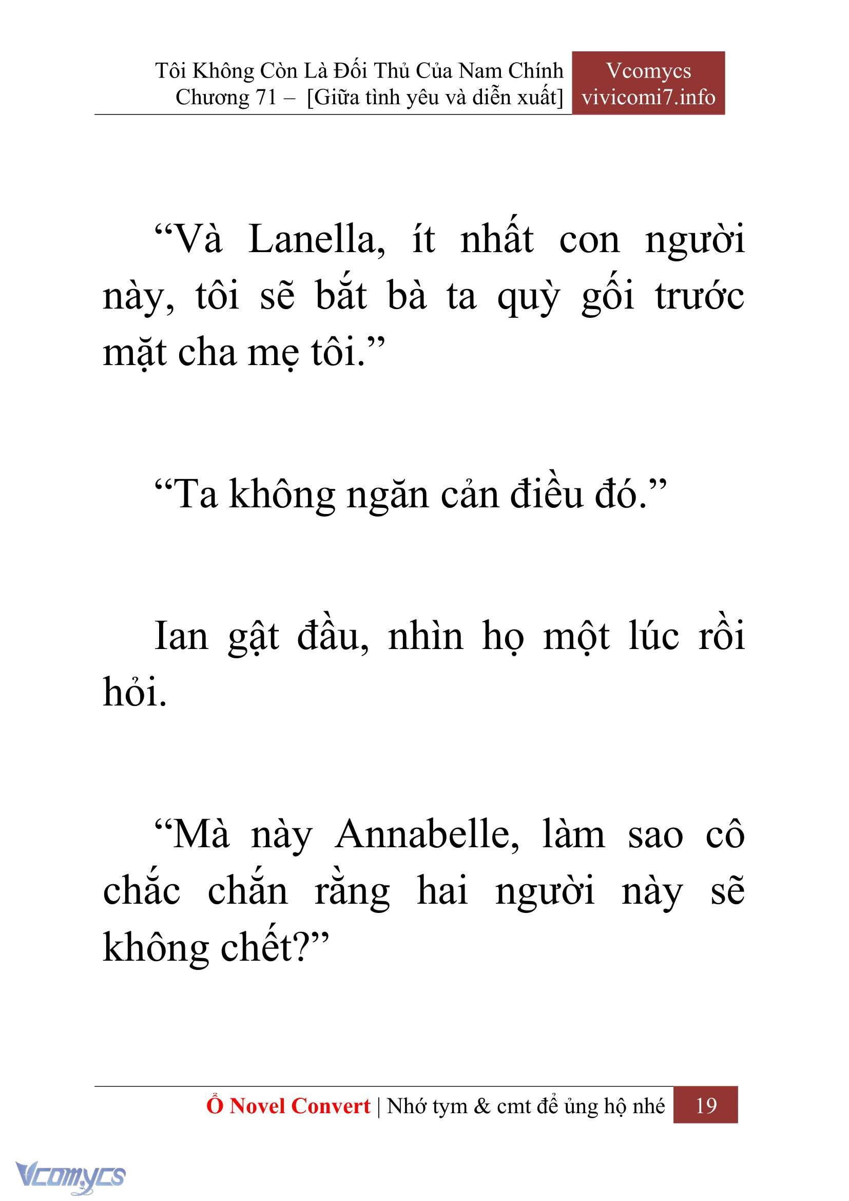 [Novel] Tôi Không Còn Là Đối Thủ Của Nam Chính Chap 71 - Trang 2