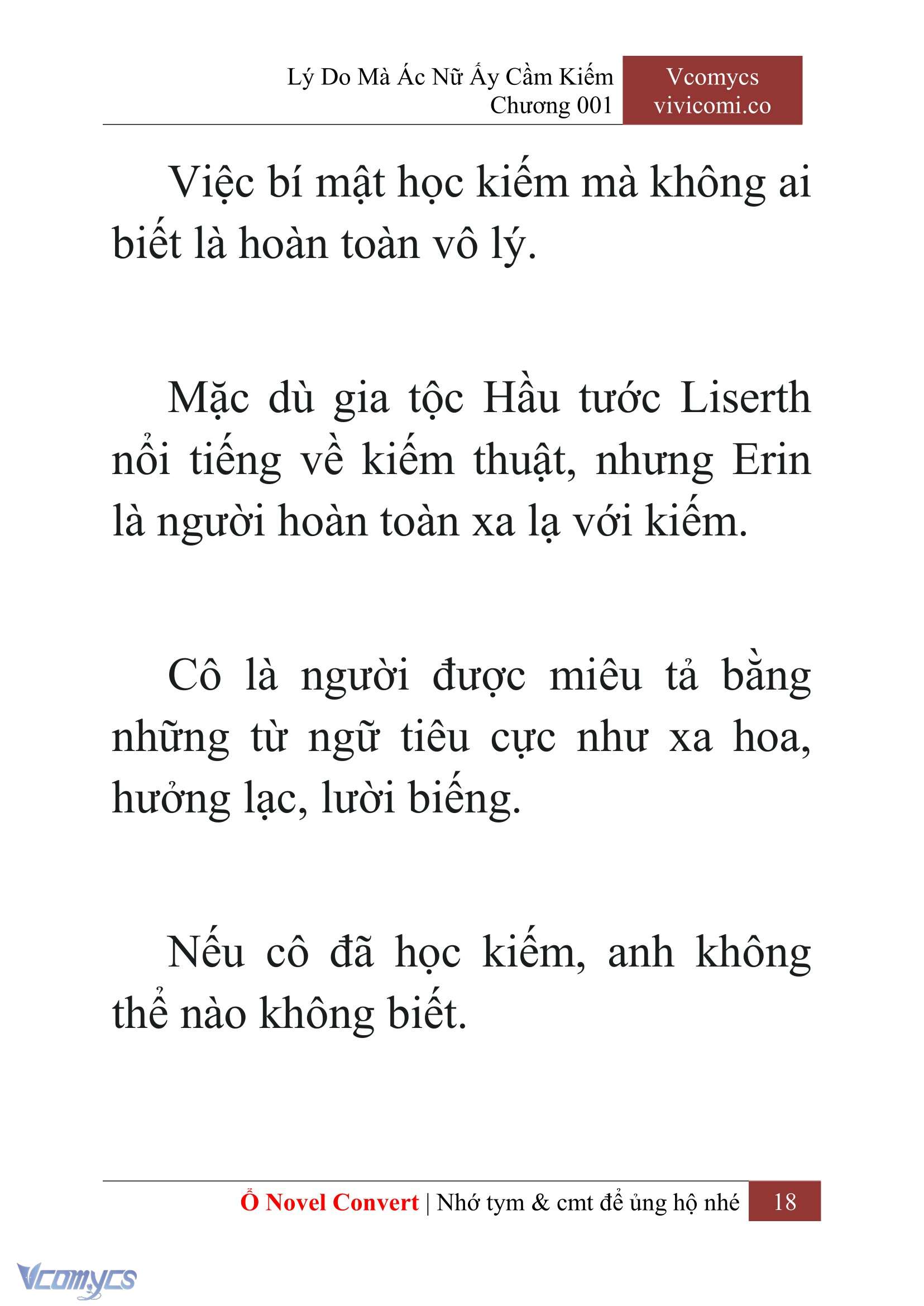 [Novel] Lý Do Mà Ác Nữ Ấy Cầm Kiếm Chap 1 - Trang 2