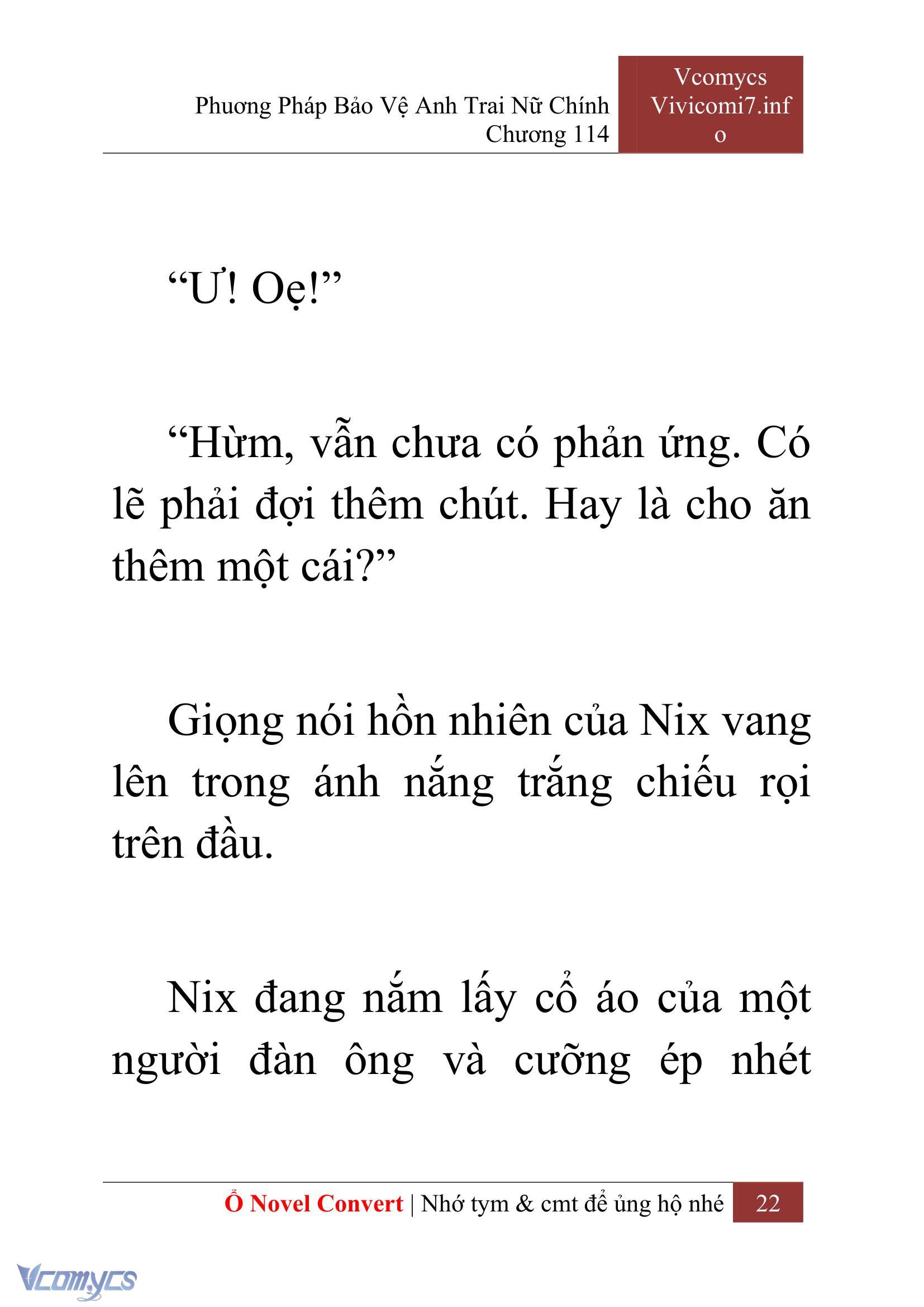 [Novel] Phương Pháp Bảo Vệ Anh Trai Nữ Chính Chap 114 - Trang 2