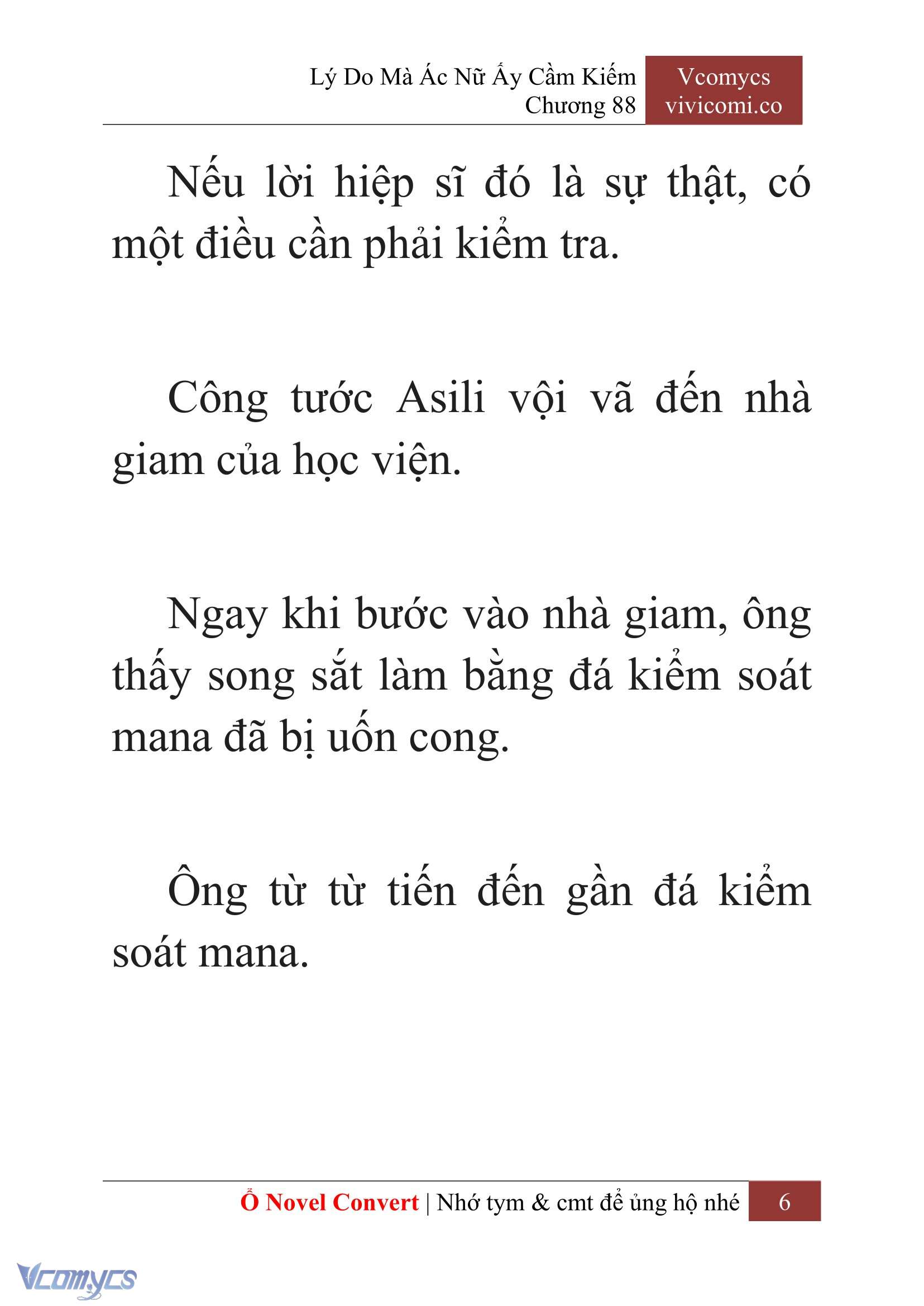 [Novel] Lý Do Mà Ác Nữ Ấy Cầm Kiếm Chap 88 - Trang 2
