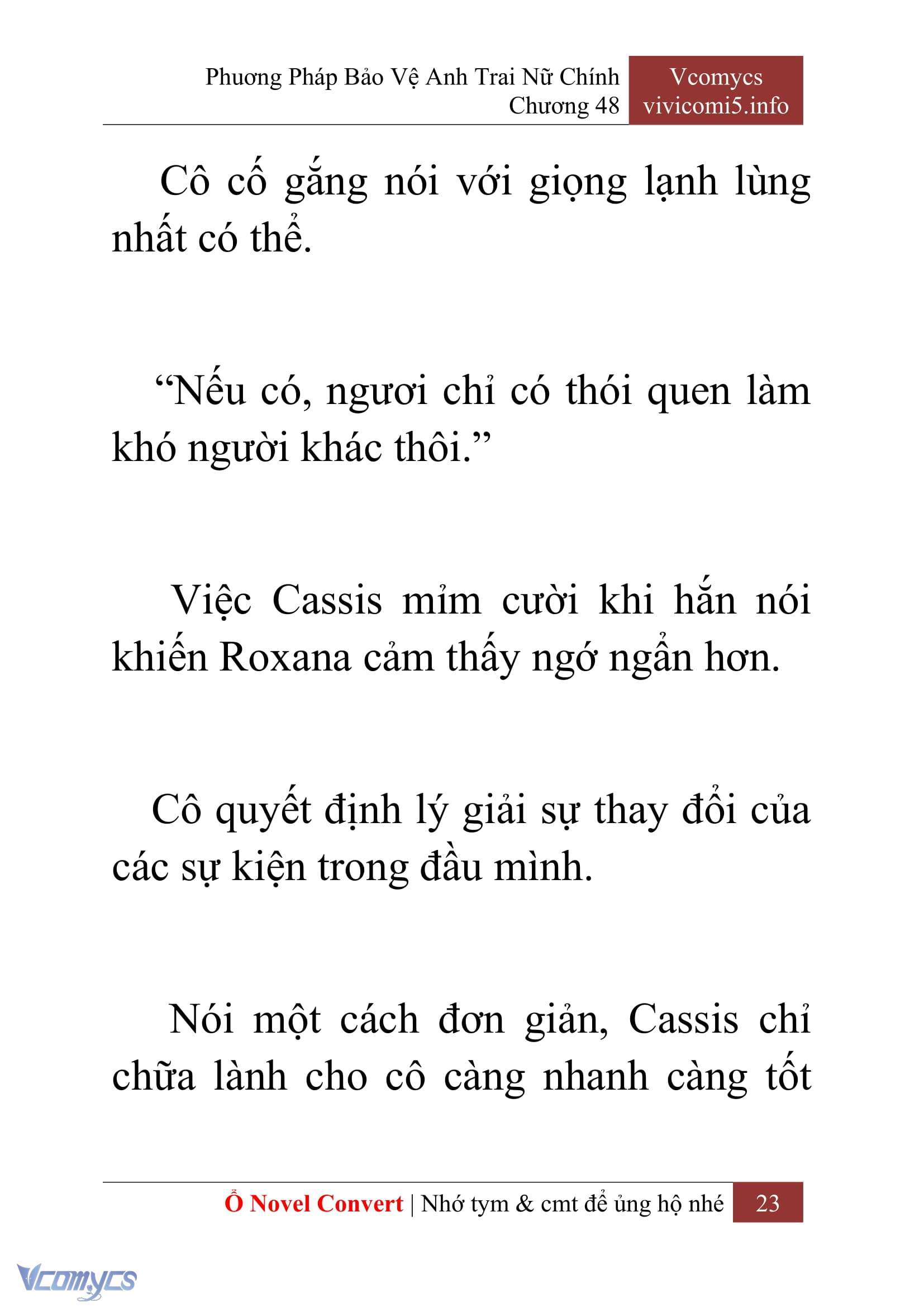 [Novel] Phương Pháp Bảo Vệ Anh Trai Nữ Chính Chap 48 - Trang 2