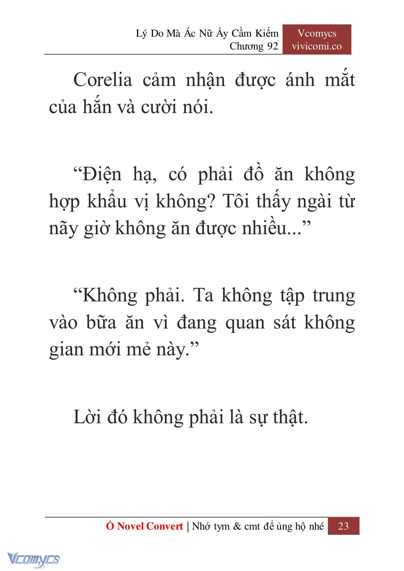 [Novel] Lý Do Mà Ác Nữ Ấy Cầm Kiếm Chap 92 - Trang 2