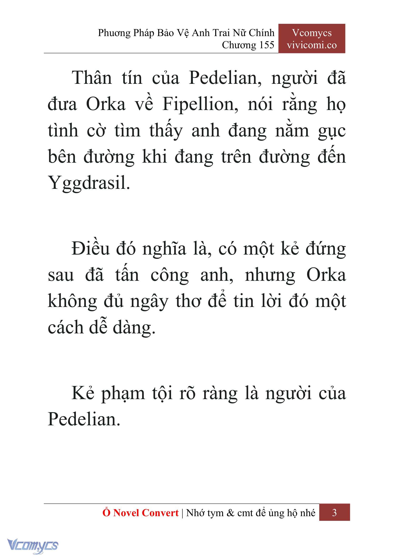 [Novel] Phương Pháp Bảo Vệ Anh Trai Nữ Chính Chap 155 - Trang 2