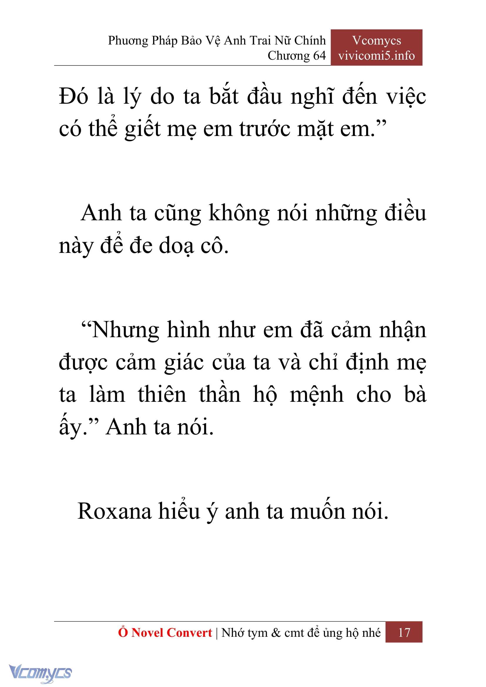 [Novel] Phương Pháp Bảo Vệ Anh Trai Nữ Chính Chap 64 - Trang 2