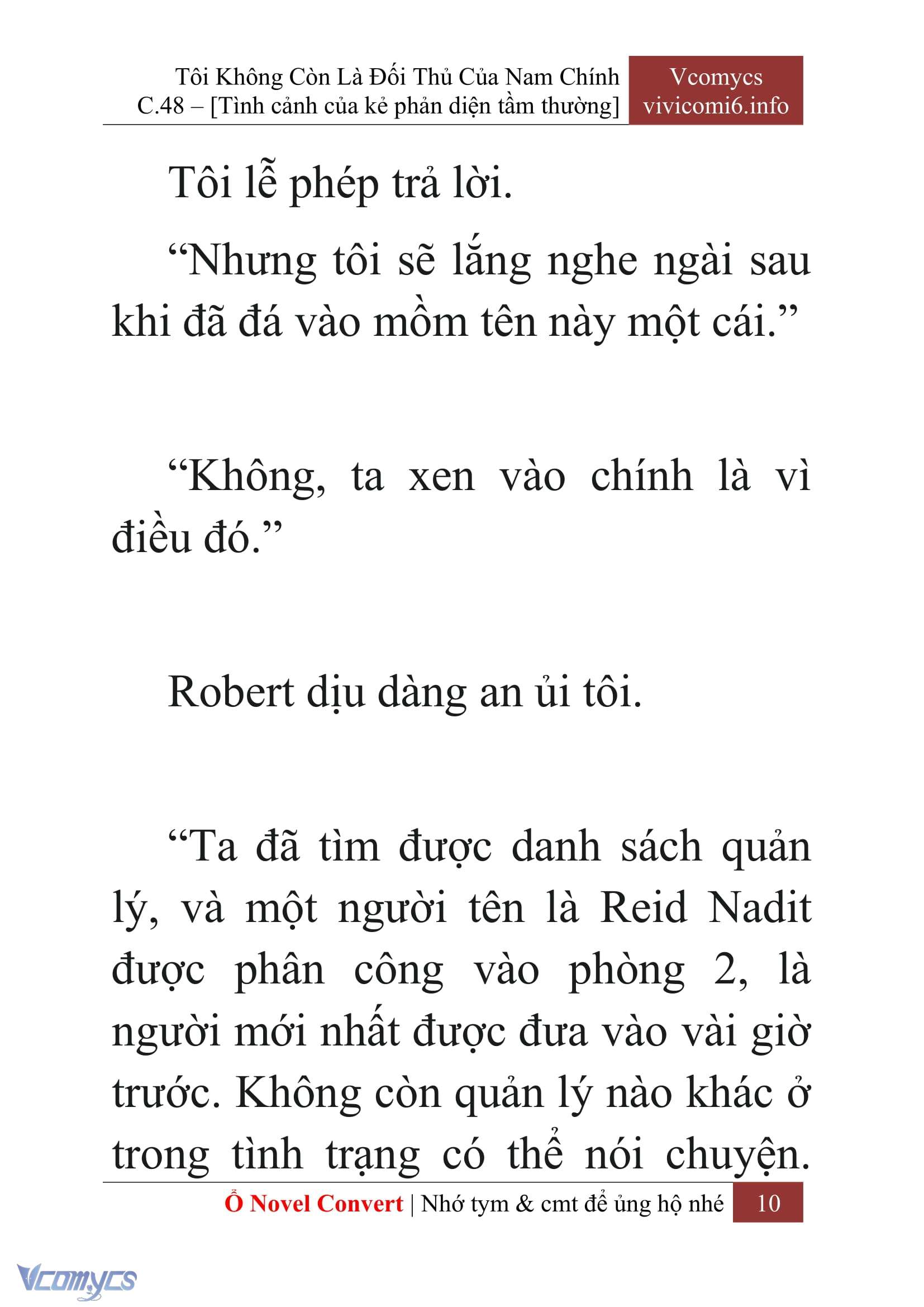 [Novel] Tôi Không Còn Là Đối Thủ Của Nam Chính Chap 48 - Trang 2