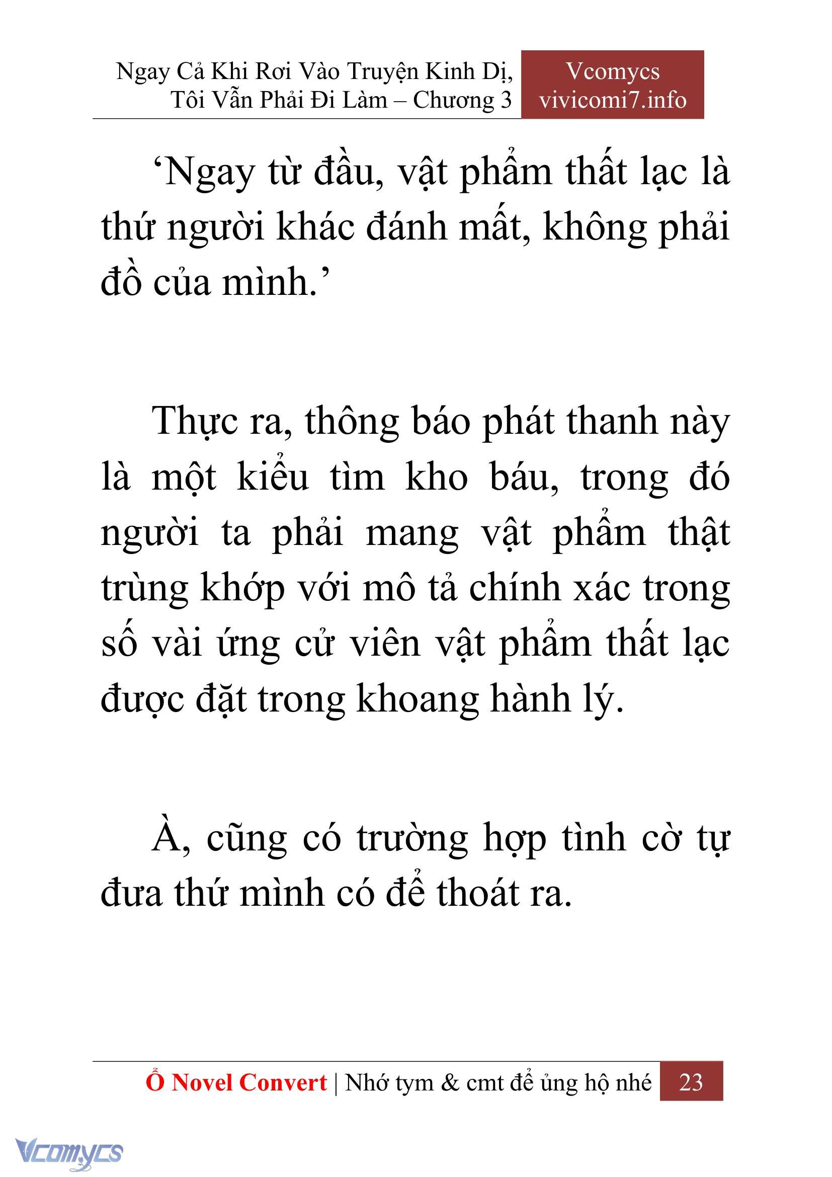 [Novel] Ngay Cả Khi Rơi Vào Truyện Kinh Dị, Tôi Vẫn Phải Đi Làm Chap 3 - Trang 2
