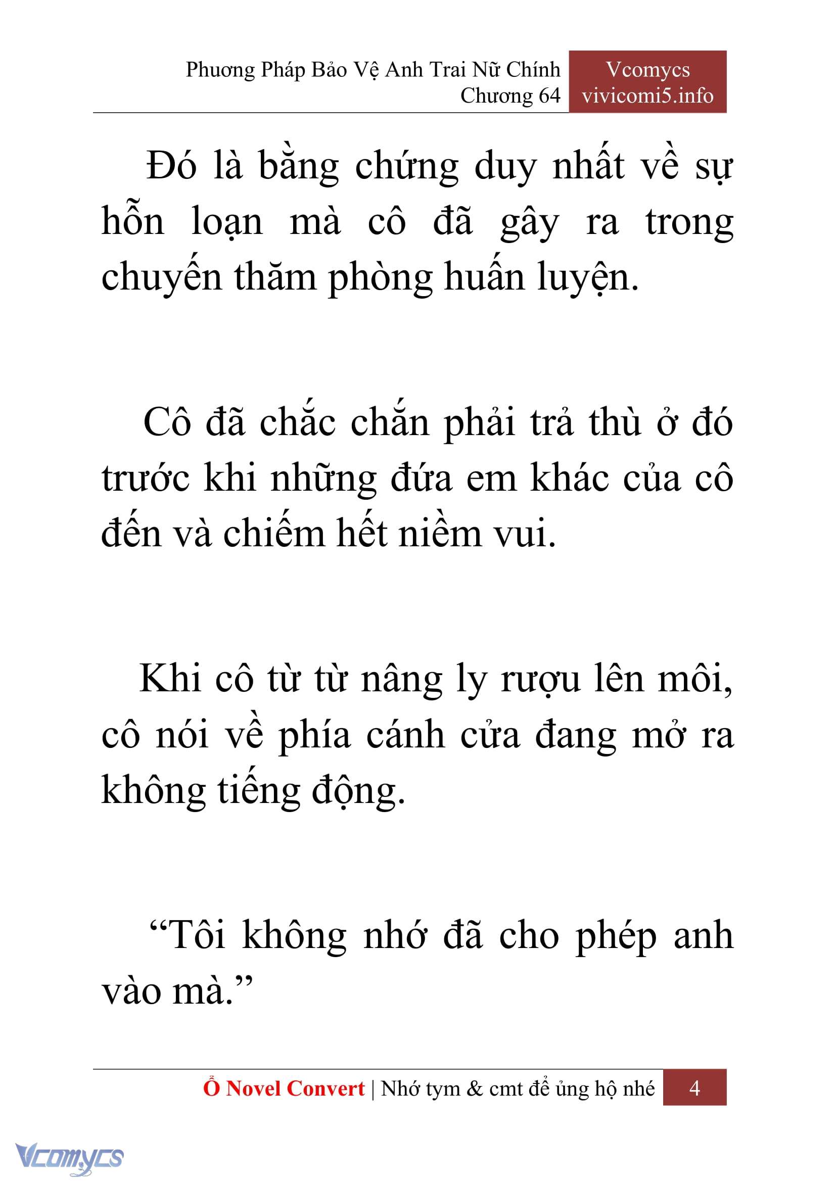 [Novel] Phương Pháp Bảo Vệ Anh Trai Nữ Chính Chap 64 - Trang 2