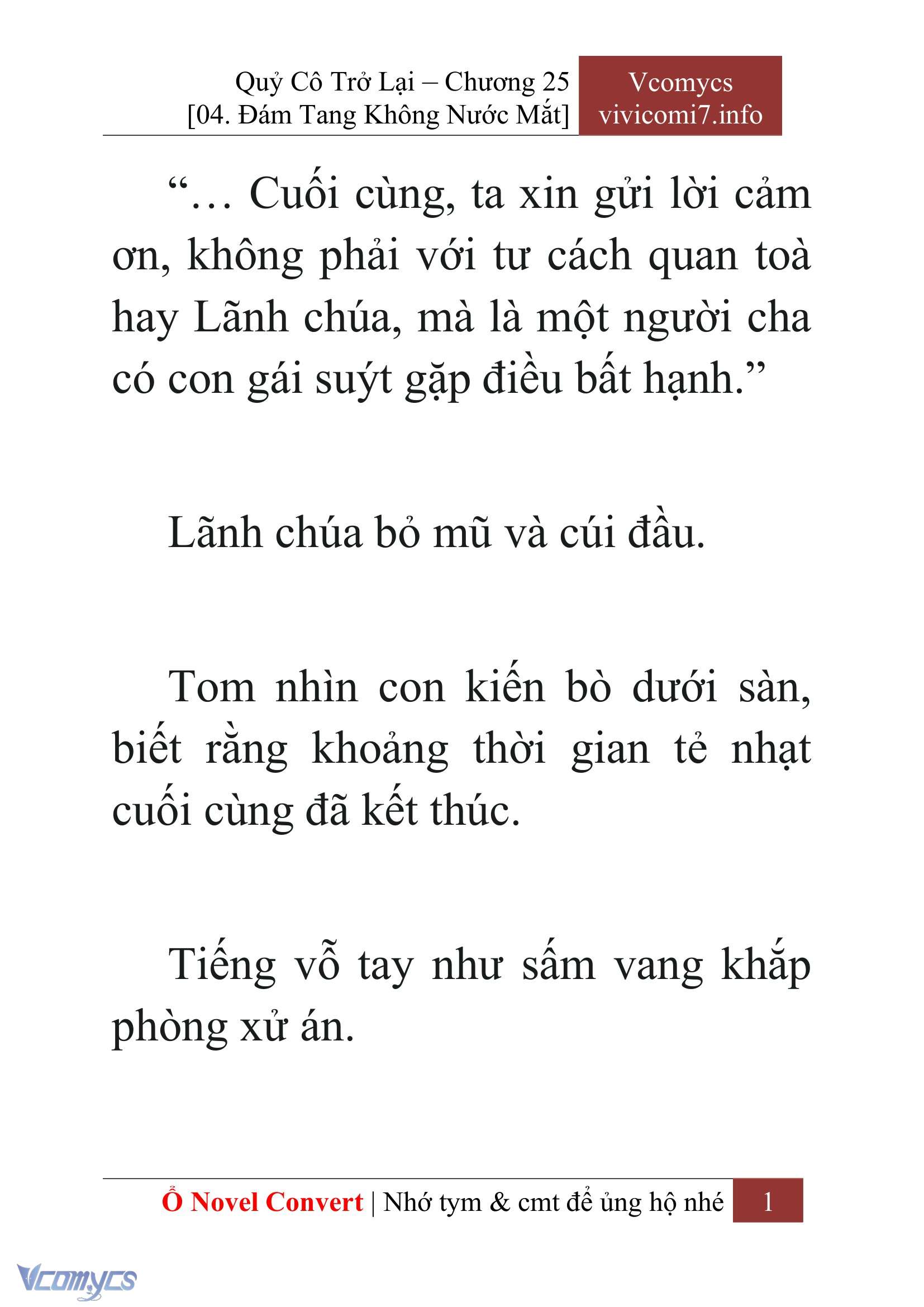 [Novel] Quý Cô Trở Lại Chap 25 - Trang 2