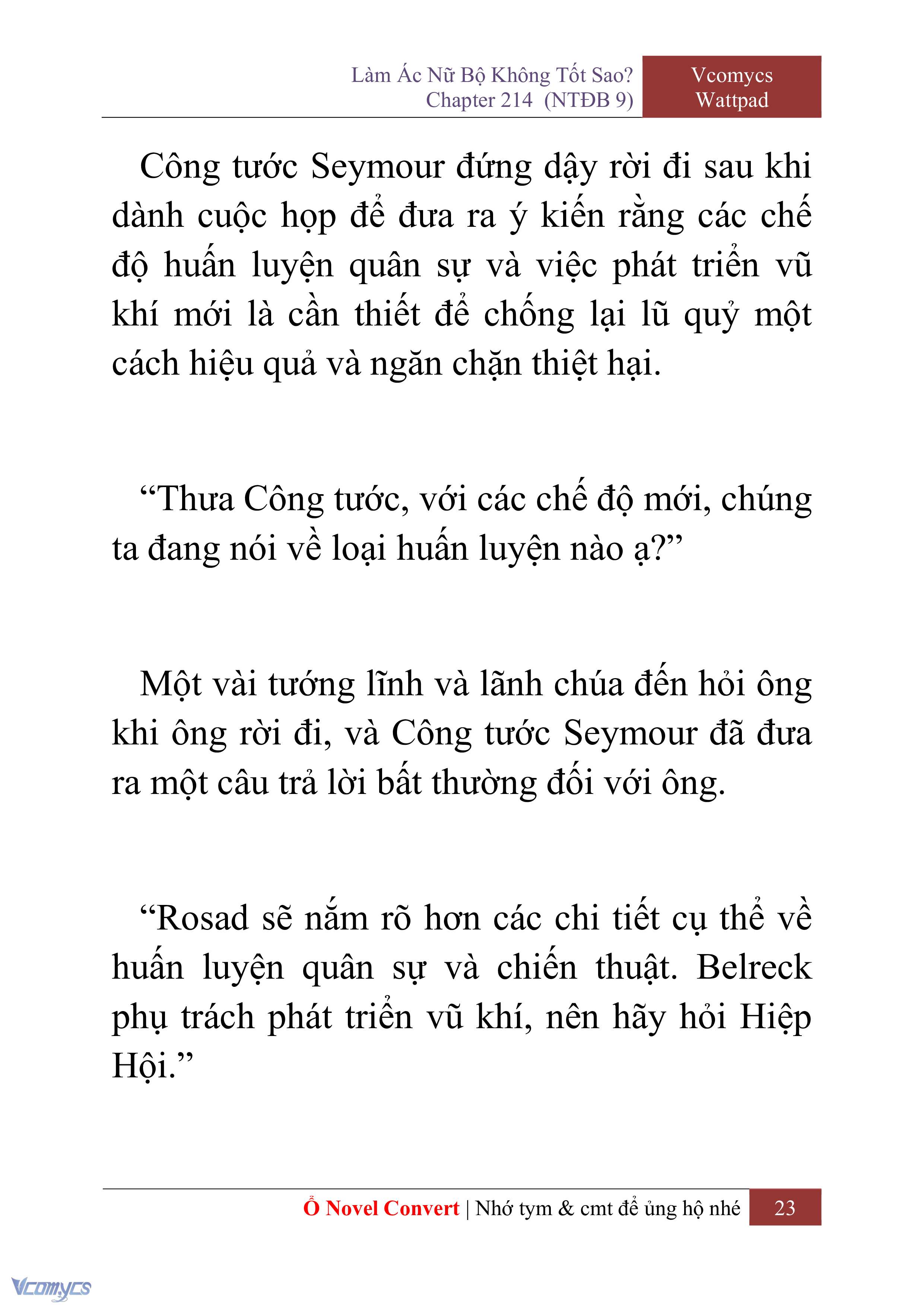 [Novel] Làm Ác Nữ Bộ Không Tốt Sao? Chap 214 - Trang 2