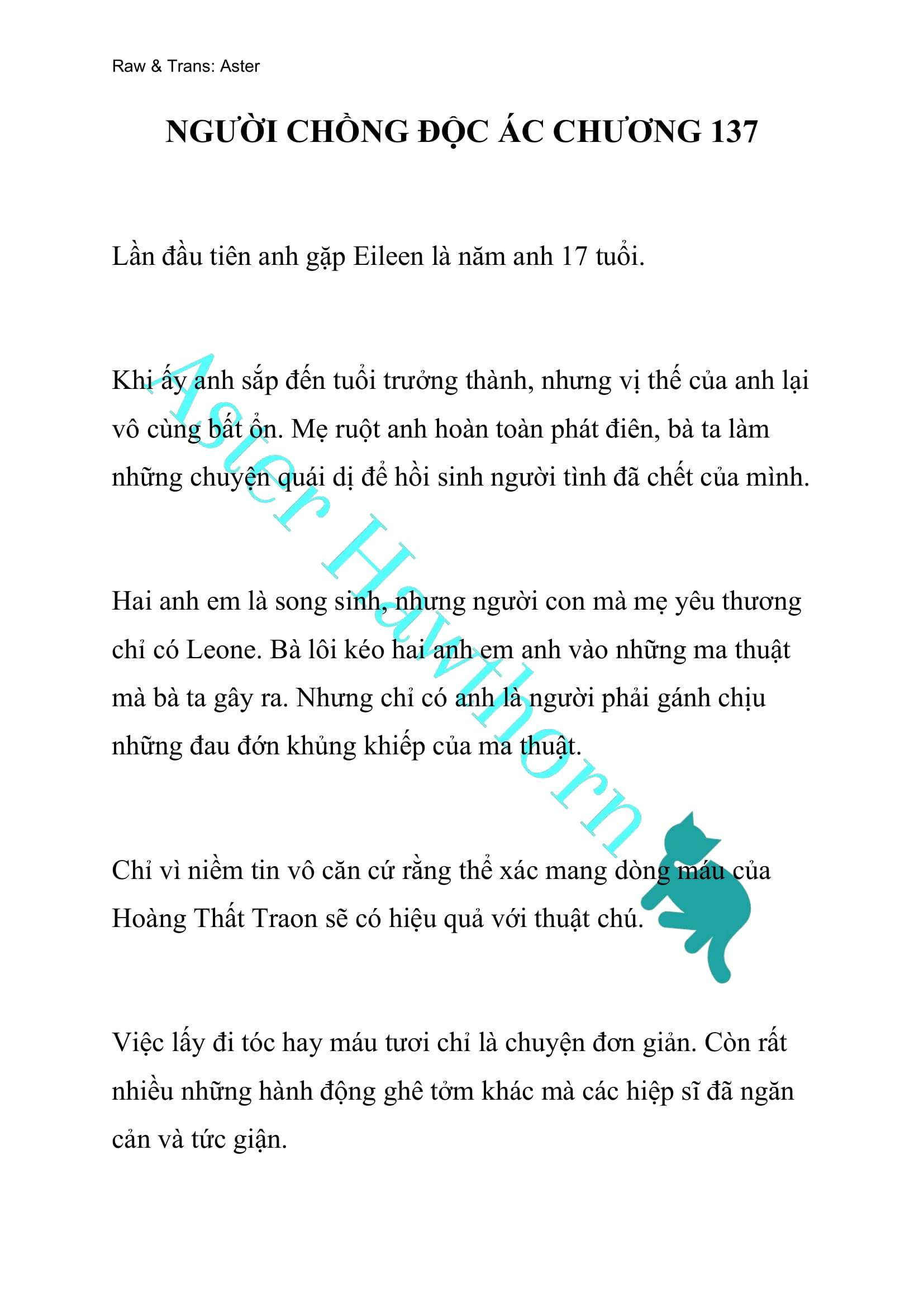 [NOVEL] Người Chồng Độc Ác Chap 137 - Next Chap 138