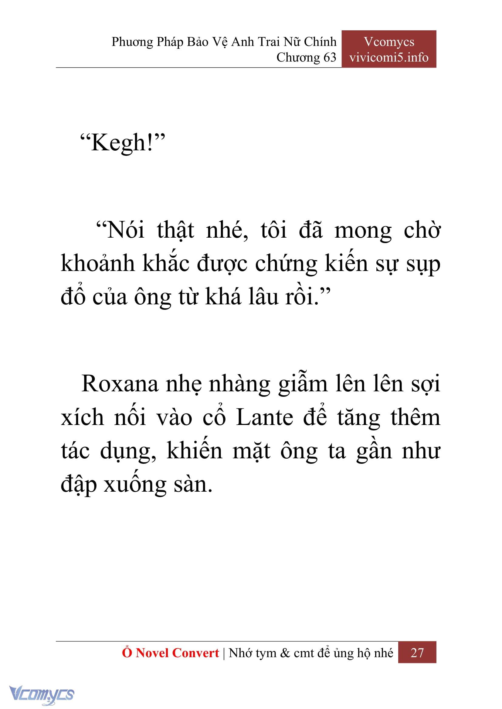 [Novel] Phương Pháp Bảo Vệ Anh Trai Nữ Chính Chap 63 - Trang 2