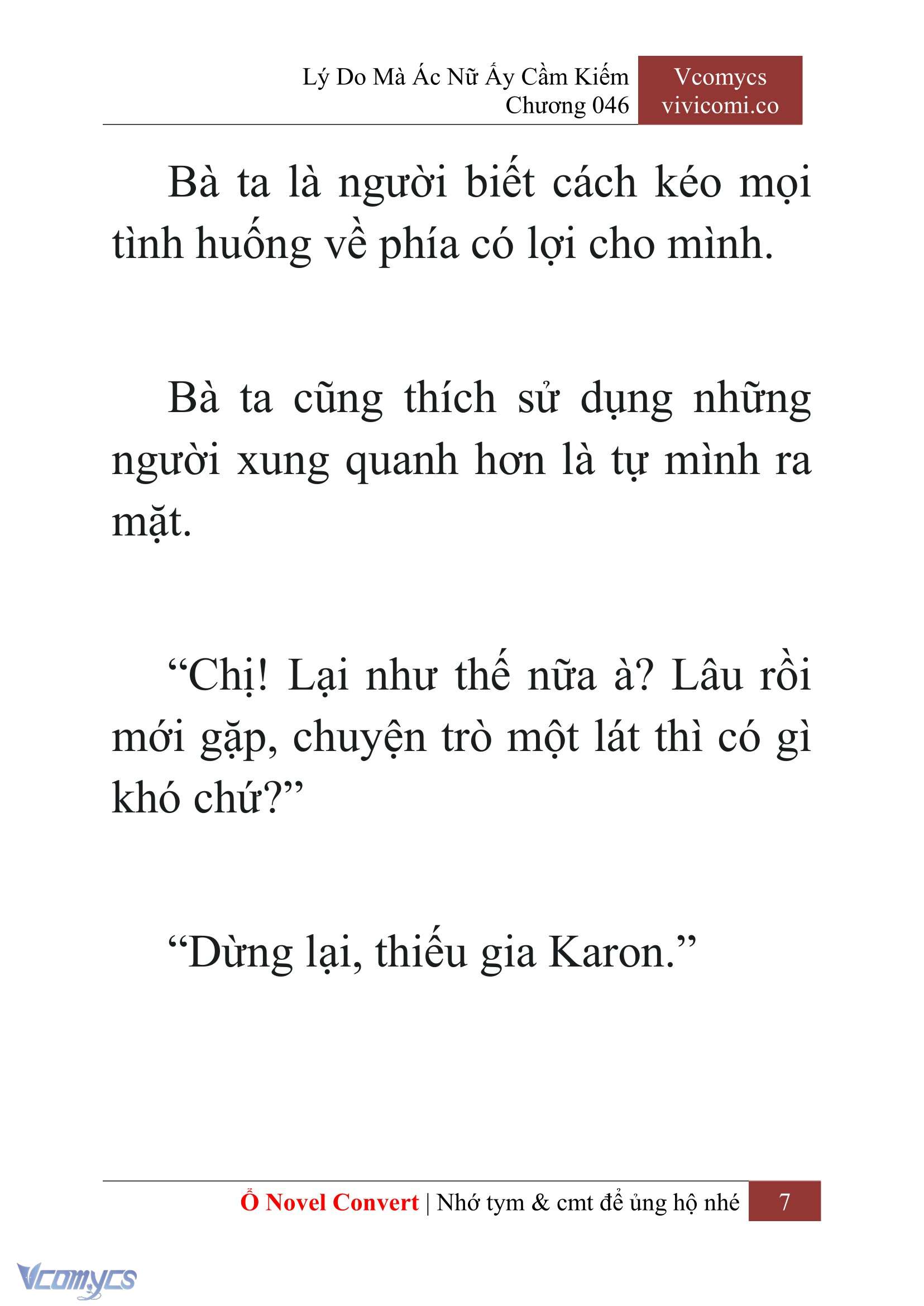 [Novel] Lý Do Mà Ác Nữ Ấy Cầm Kiếm Chap 46 - Next Chap 47