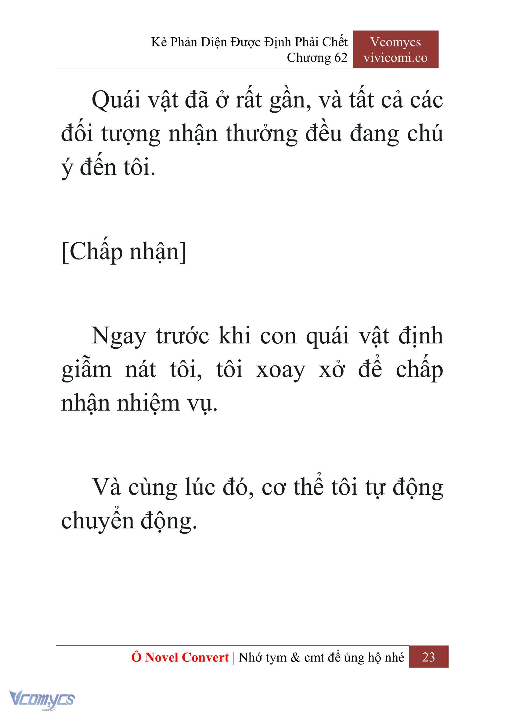 [Novel] Kẻ Phản Diện Được Định Phải Chết Chap 62 - Next Chap 63