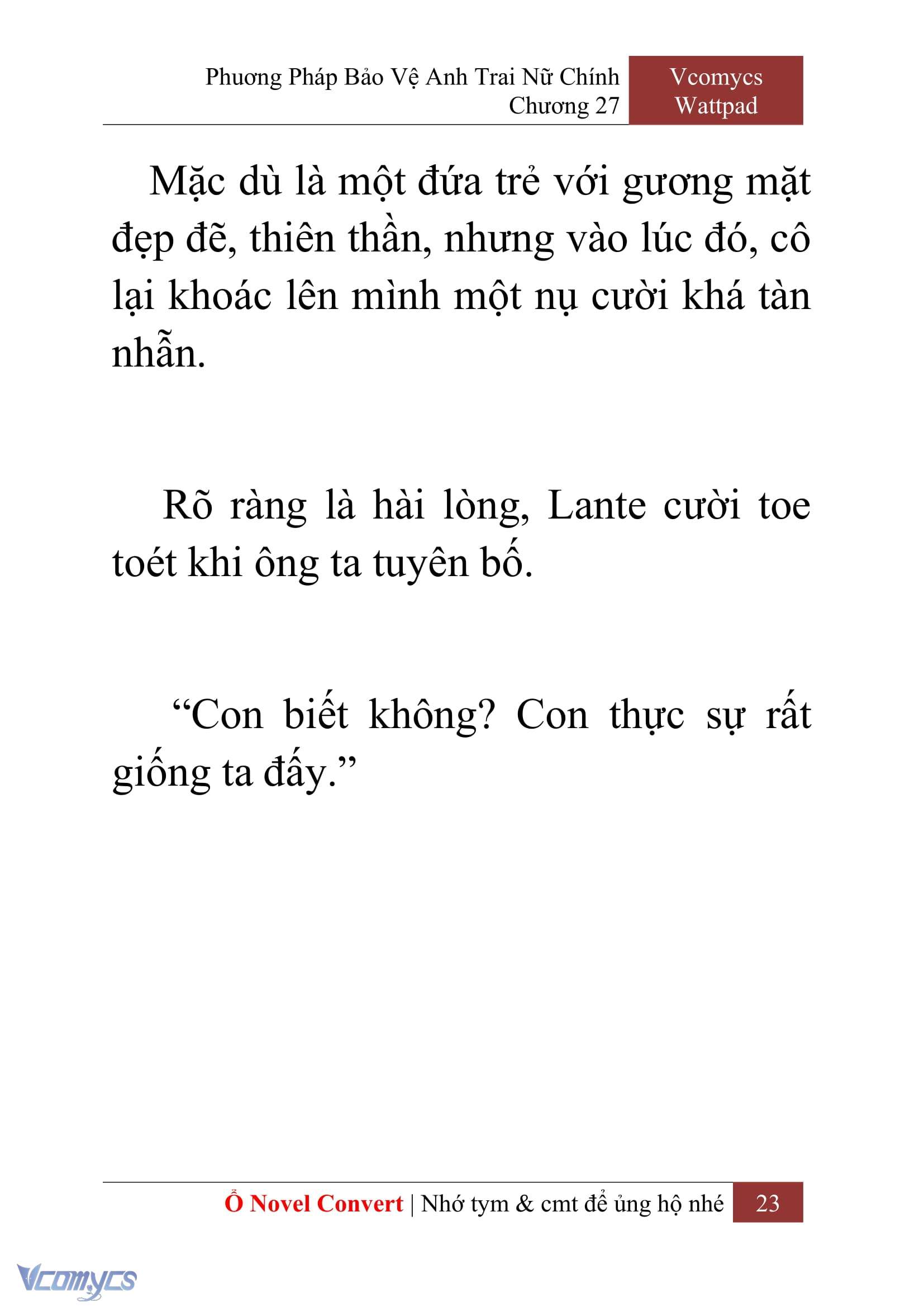 [Novel] Phương Pháp Bảo Vệ Anh Trai Nữ Chính Chap 27 - Trang 2